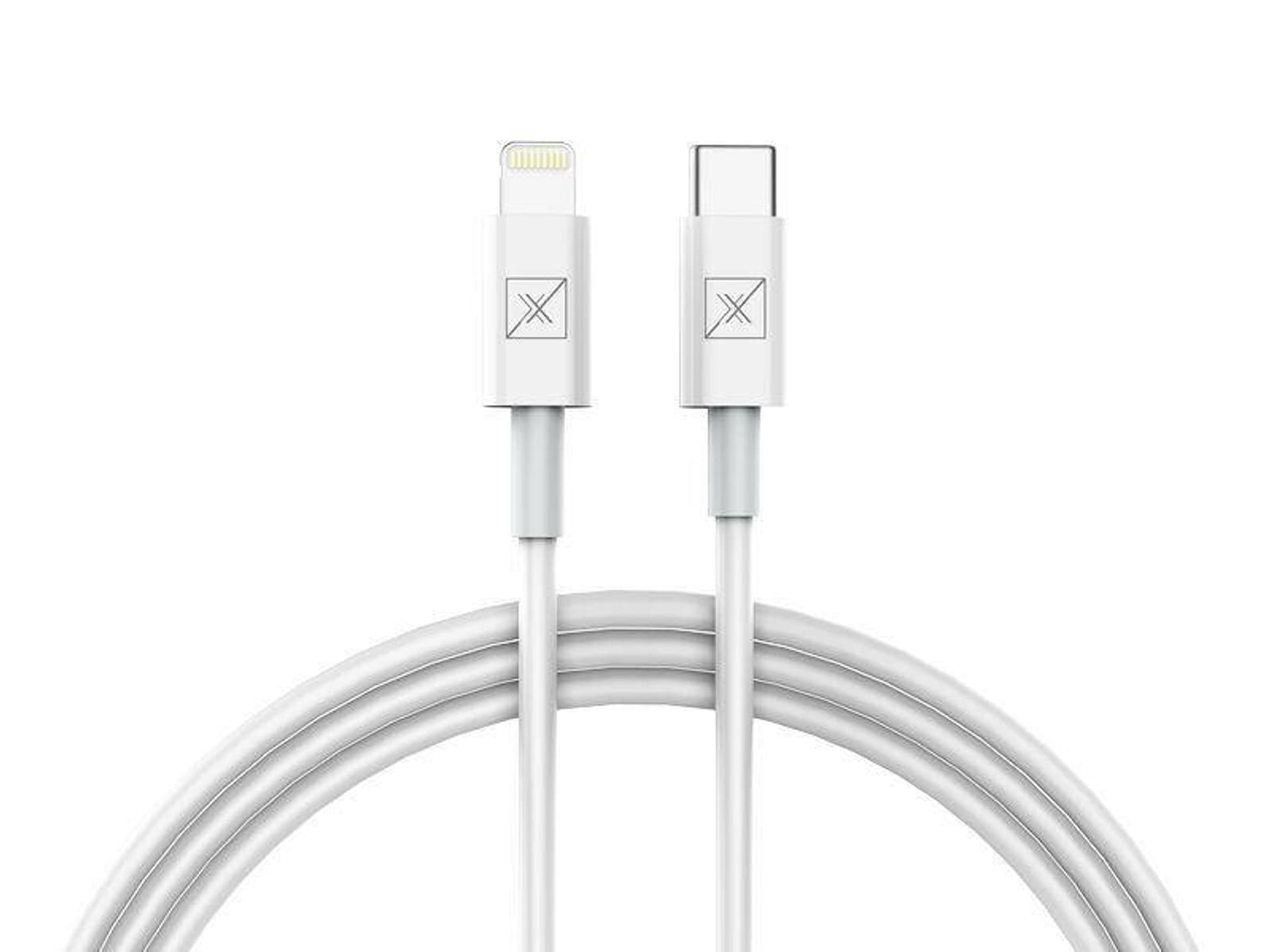 

ŁAD. SAM. MX KAPPA 18W PD+QC, USB-A+C + KABEL C/LIGHTNING 20W PD, WHITE/BIAŁY