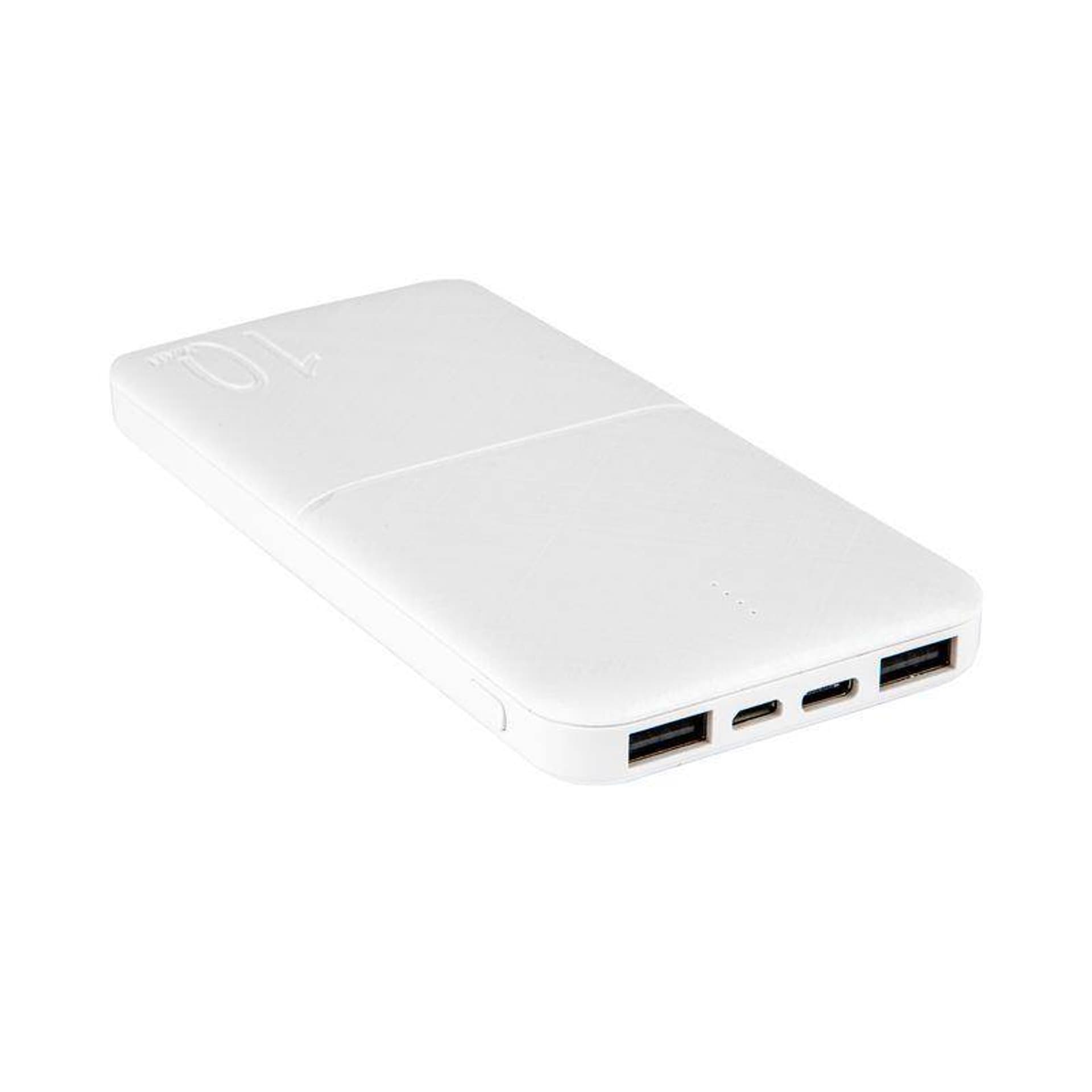 

POWERBANK MX COCO 10 000 mAh, 2xUSB, 10W Li-Po, WHITE / BIAŁY, + kabel microUSB