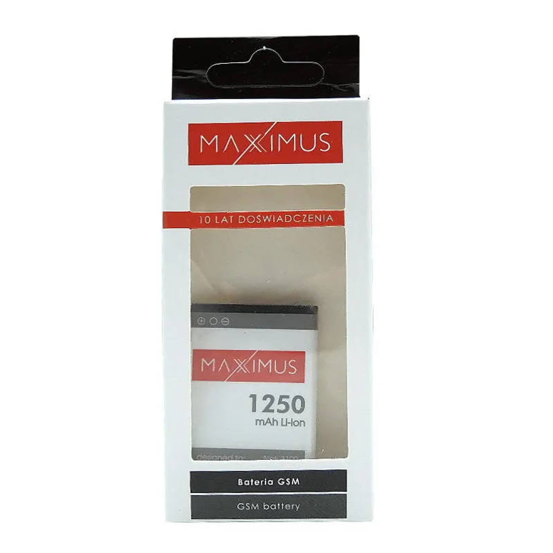 

Bateria Maxximus do NOKIA 3100 1250mAh Li-Ion