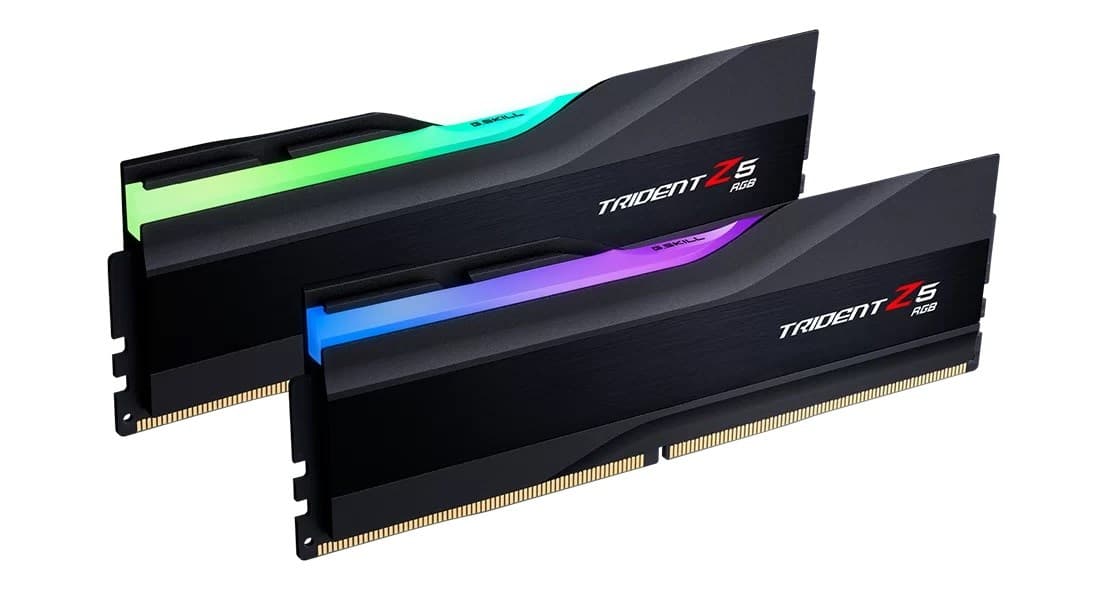 

G.SKILL TRIDENT Z5 RGB DDR5 2X16GB 7600MHZ CL36 XMP3 BLACK F5-7600J3646G16GX2-TZ5RK