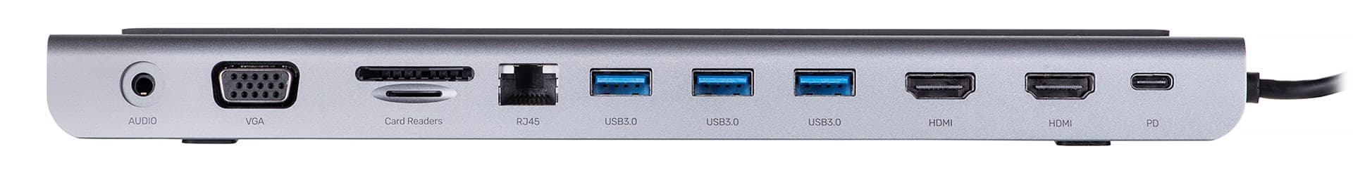 

UNITEK HUB USB-C 11W1, USB-C, RJ45, MST, 100W PD