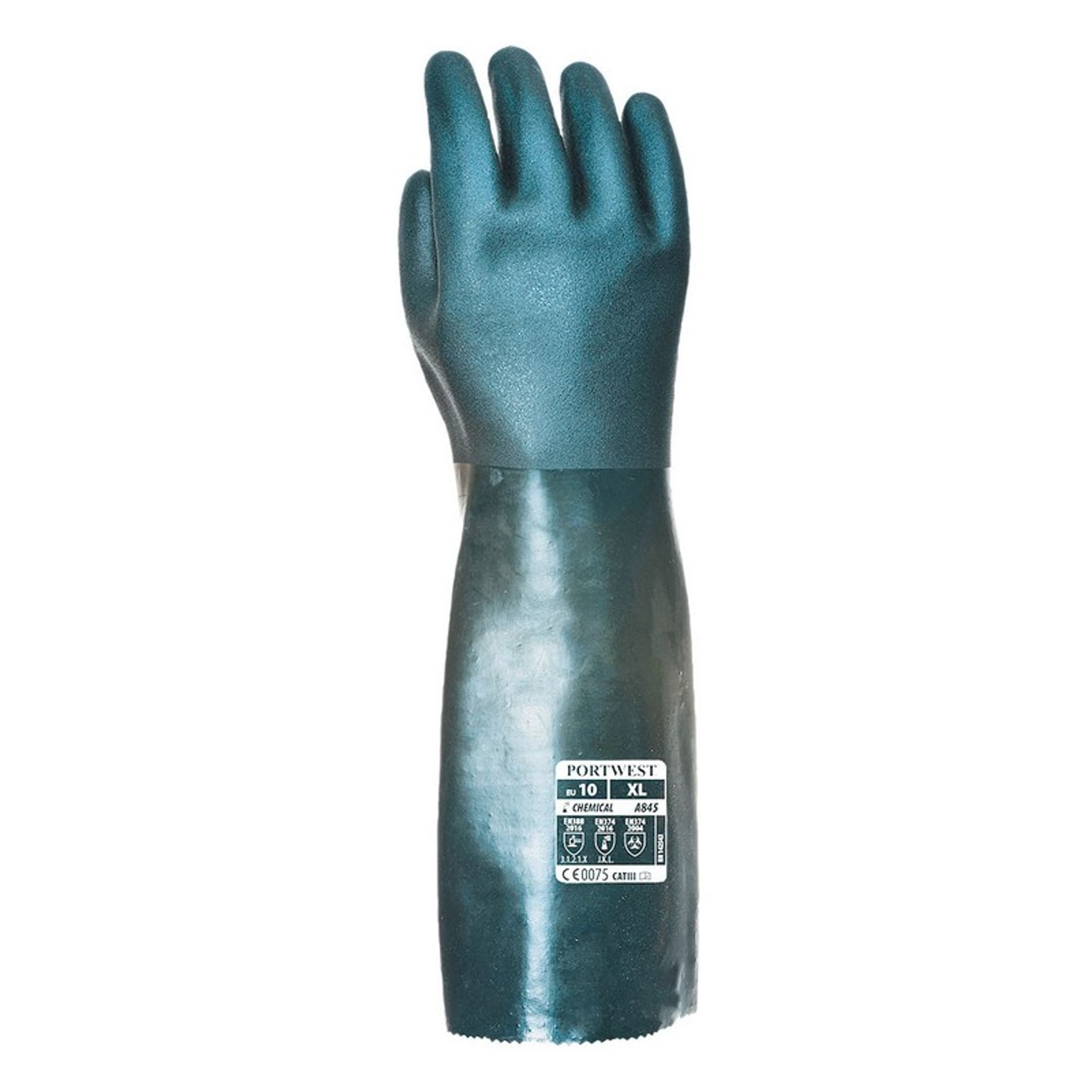 

RĘKAWICE GUMOWE DWUWARSTWOWE PCV 45CM, ROZMIAR XL