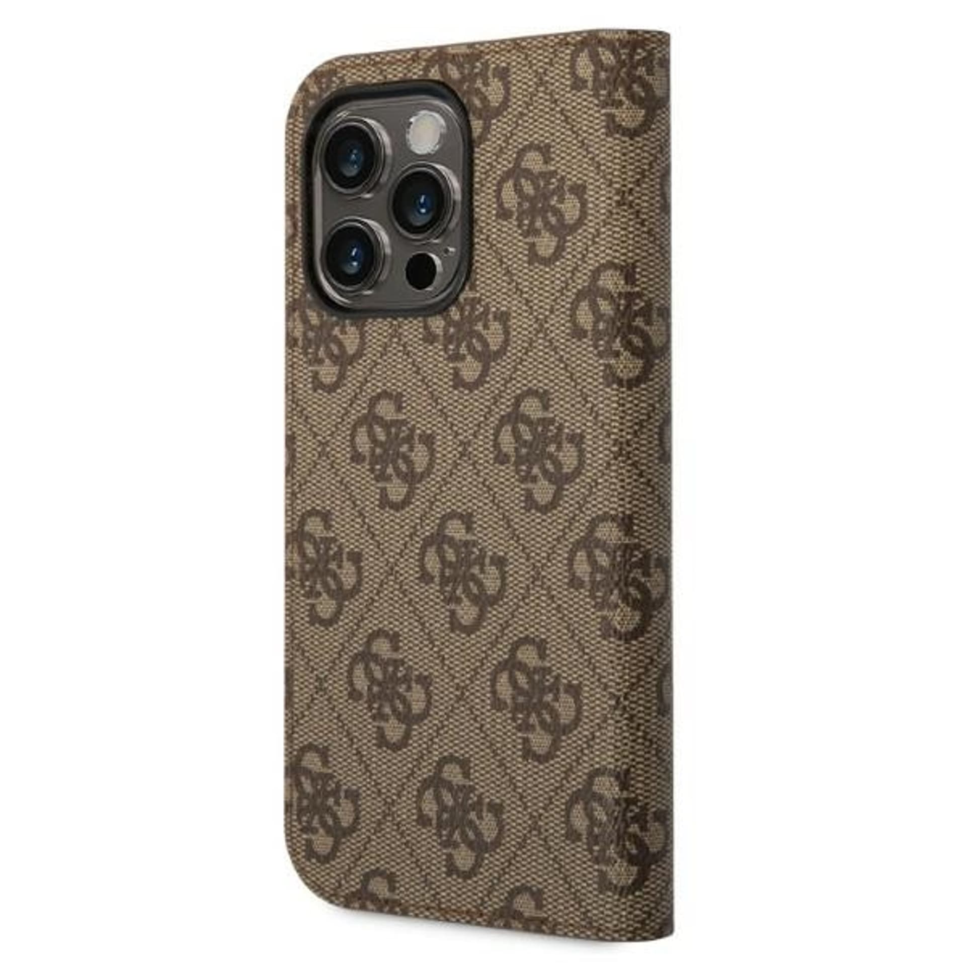 

Guess GUBKP14LHG4SHW iPhone 14 Pro 6,1" brązowy/brown book 4G Vintage Gold Logo
