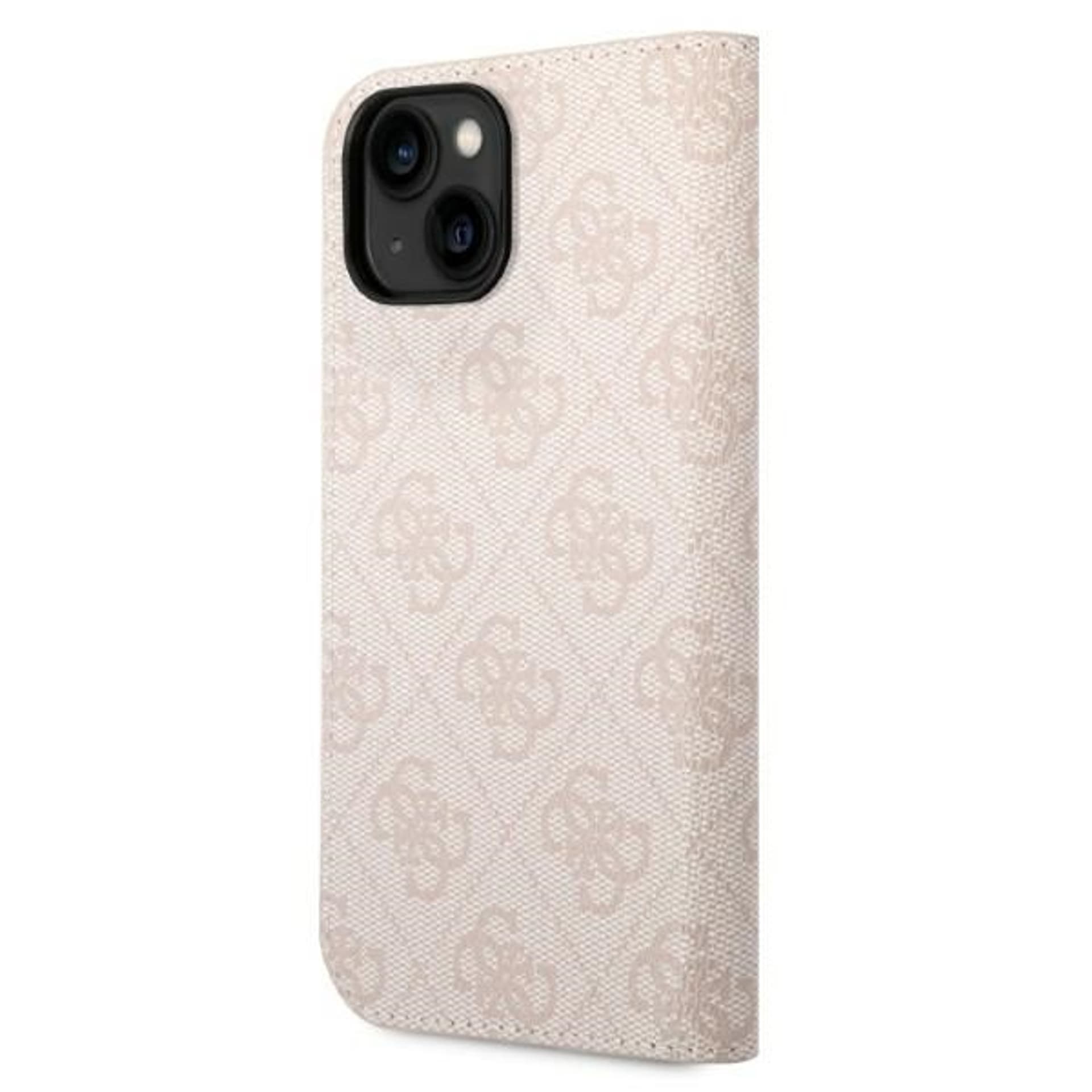 

Guess GUBKP14SHG4SHP iPhone 14 6,1" różowy/pink book 4G Vintage Gold Logo