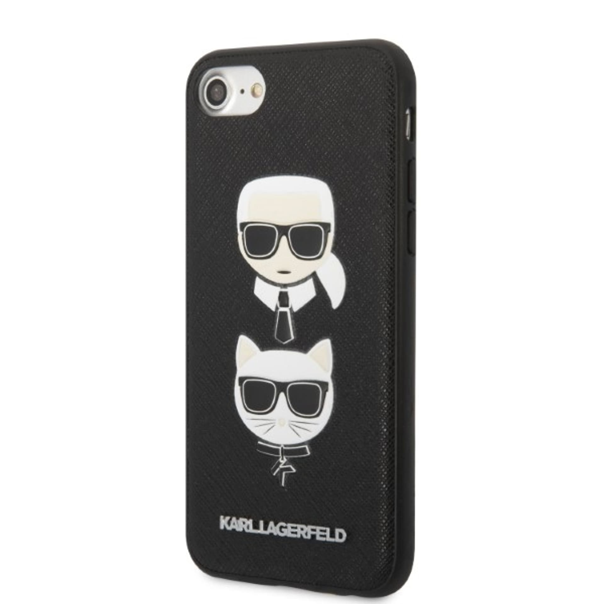 

Karl Lagerfeld KLHCI8SAKICKCBK iPhone 7/8 / SE 2020 / SE 2022 czarny/black hardcase Saffiano Karl&Choupette Head