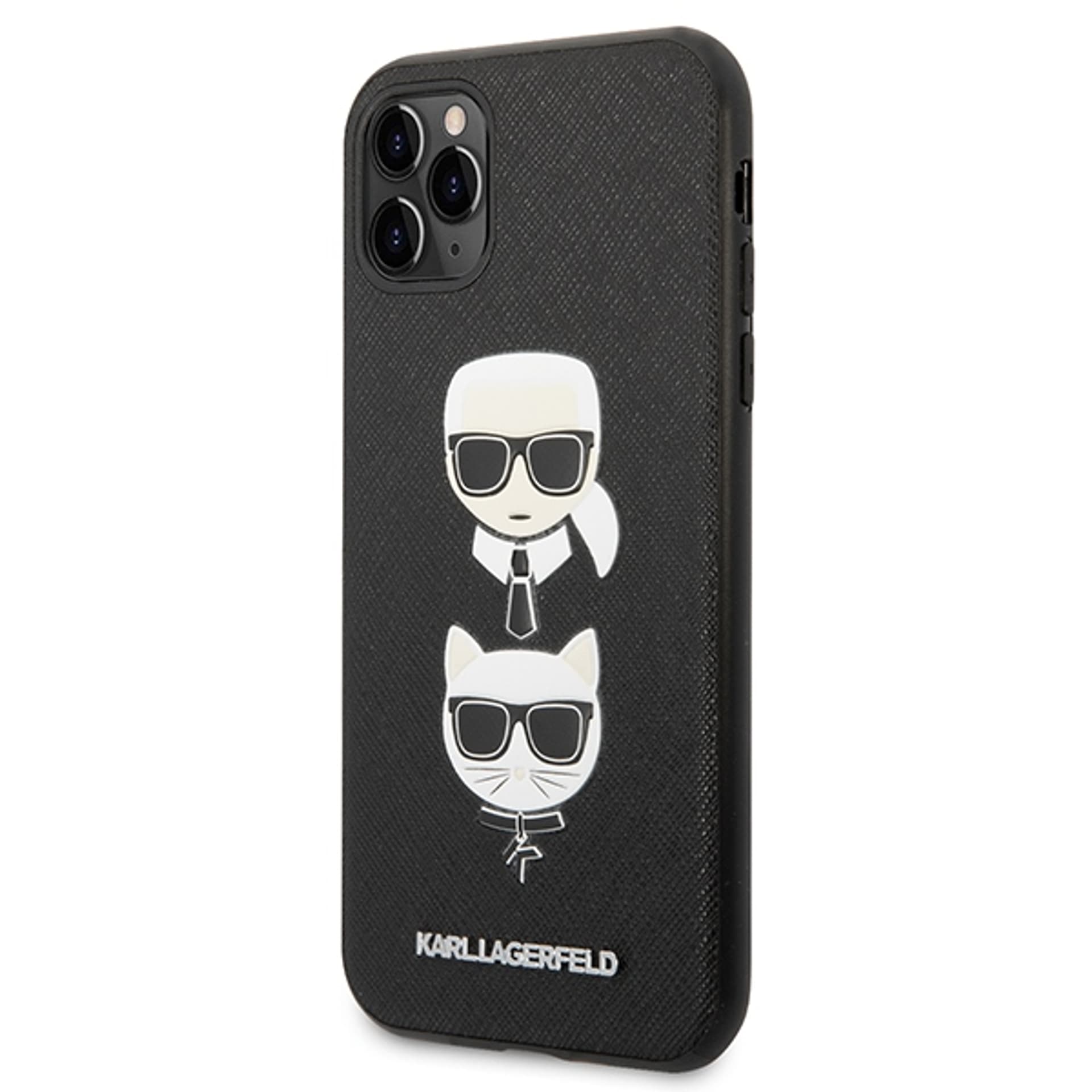 

Karl Lagerfeld KLHCN58SAKICKCBK iPhone 11 Pro 5,8" czarny/black hardcase Saffiano Karl&Choupette Head
