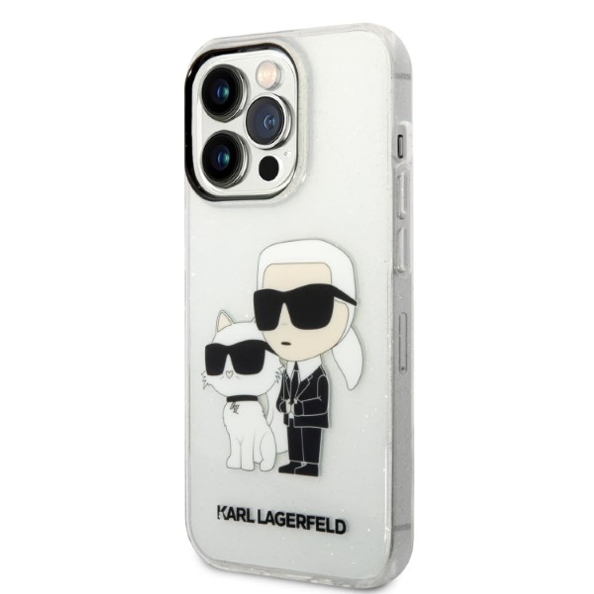 

Karl Lagerfeld KLHCP14XHNKCTGT iPhone 14 Pro Max 6,7" transparent hardcase Gliter Karl&Choupette