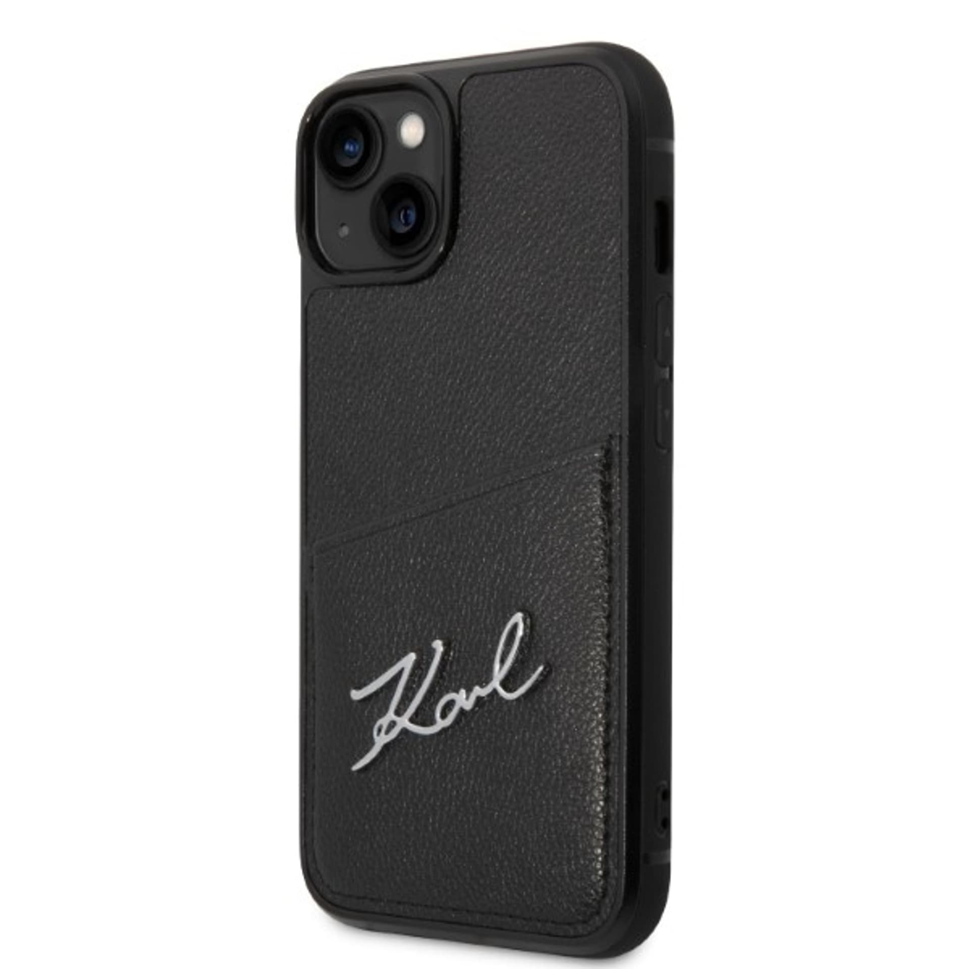 

Karl Lagerfeld KLHCP14SCSSK iPhone 14 6,1" hardcase czarny/black Signature Logo Cardslot