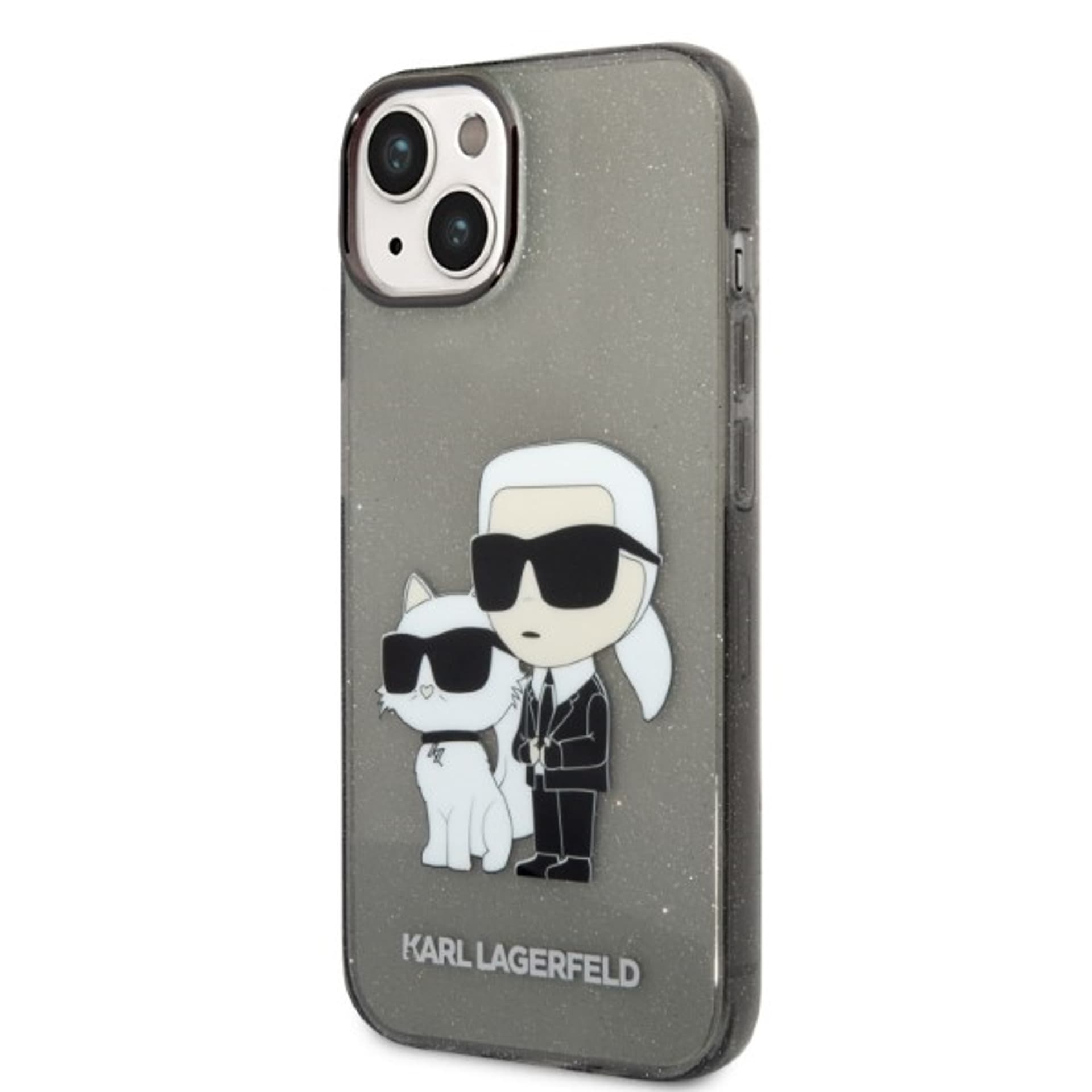 

Karl Lagerfeld KLHCP14MHNKCTGK iPhone 14 Plus 6,7" czarny/black hardcase Gliter Karl&Choupette