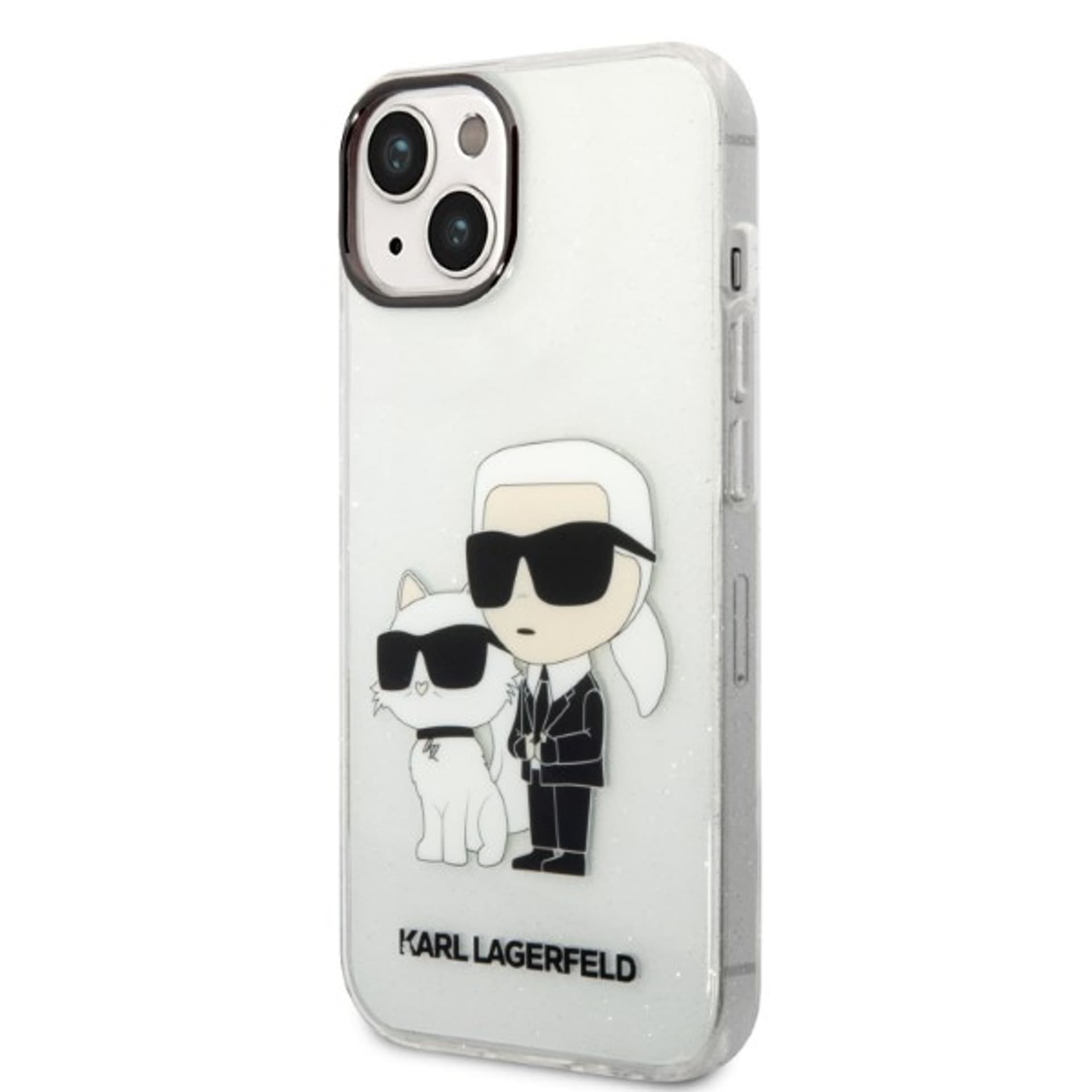 

Karl Lagerfeld KLHCP14MHNKCTGT iPhone 14 Plus 6,7" transparent hardcase Gliter Karl&Choupette