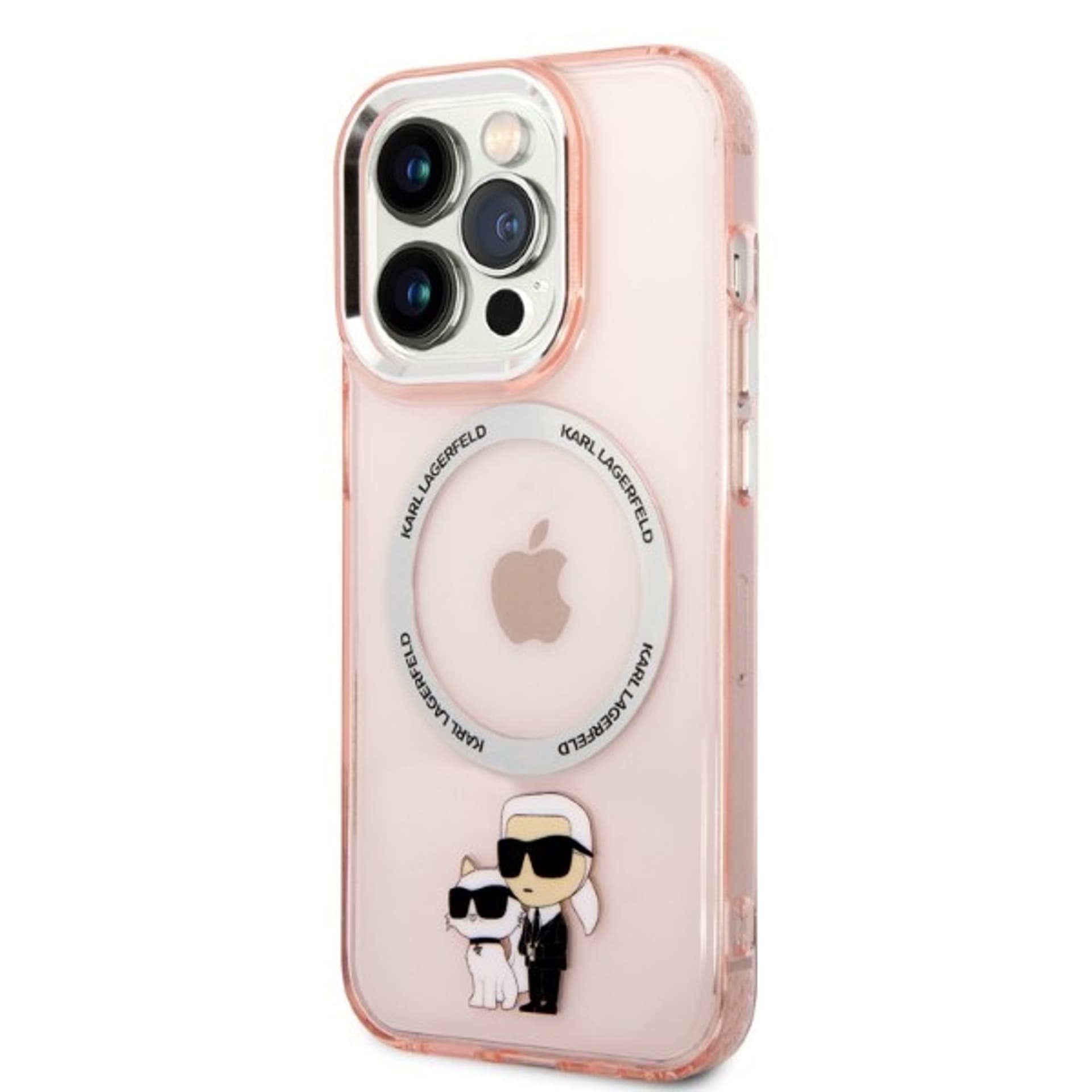 

Karl Lagerfeld KLHMP14LHNKCIP iPhone 14 Pro 6,1" hardcase różowy/pink Iconic Karl&Choupette Magsafe