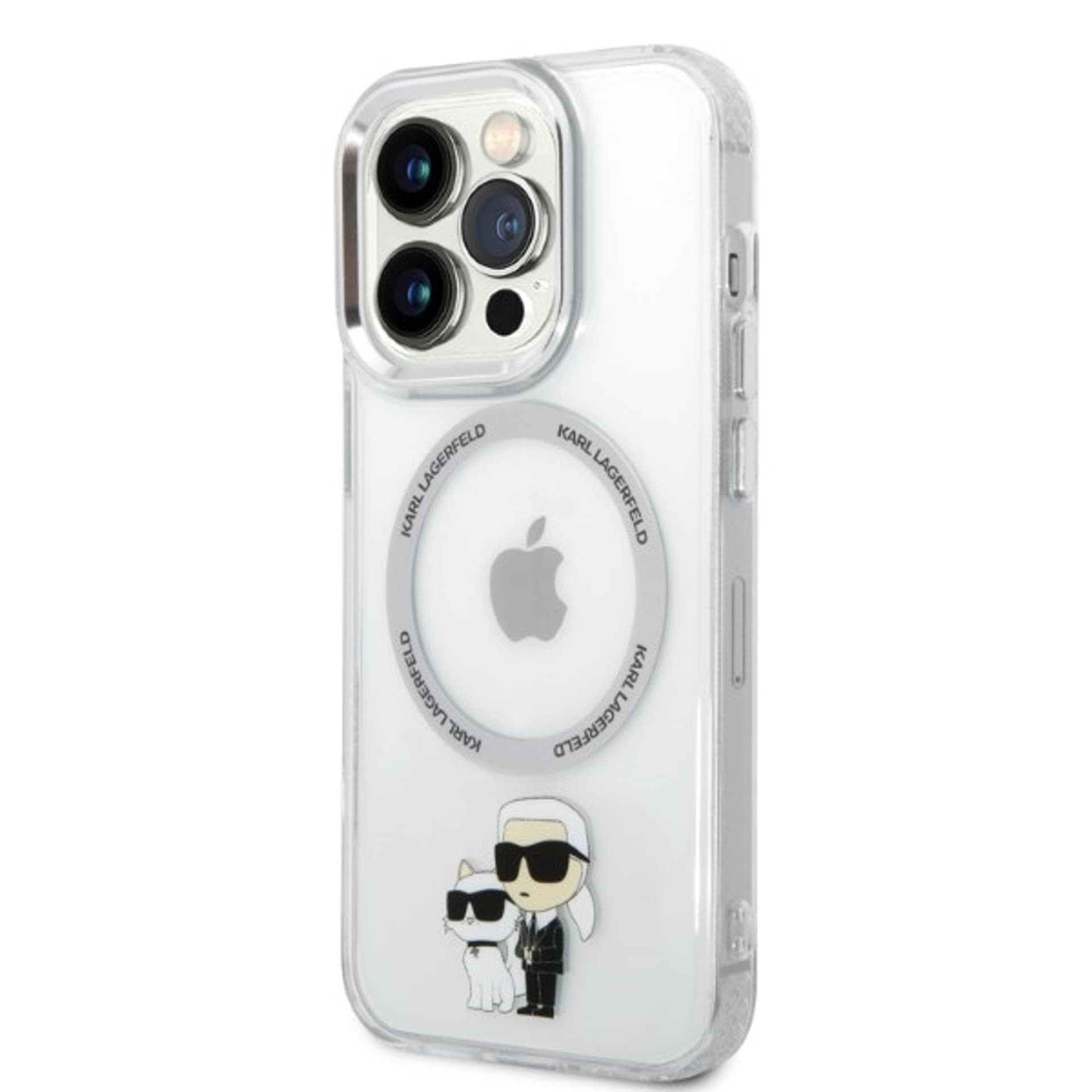 

Karl Lagerfeld KLHMP14LHNKCIT iPhone 14 Pro 6,1" hardcase transparent Iconic Karl&Choupette Magsafe