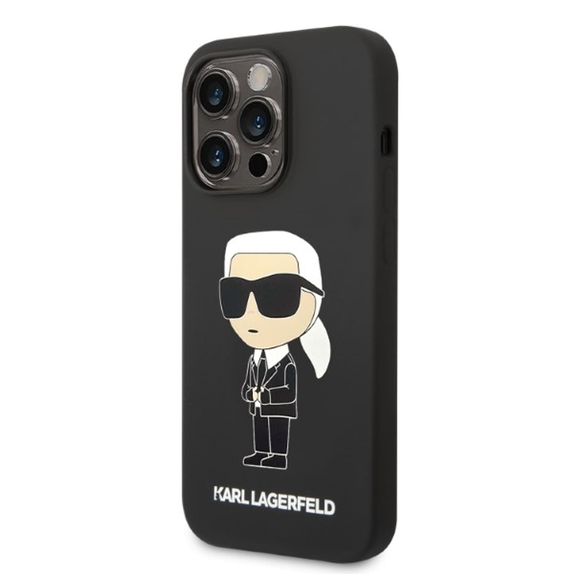 

Karl Lagerfeld KLHMP14LSNIKBCK iPhone 14 Pro 6,1" hardcase czarny/black Silicone Ikonik Magsafe