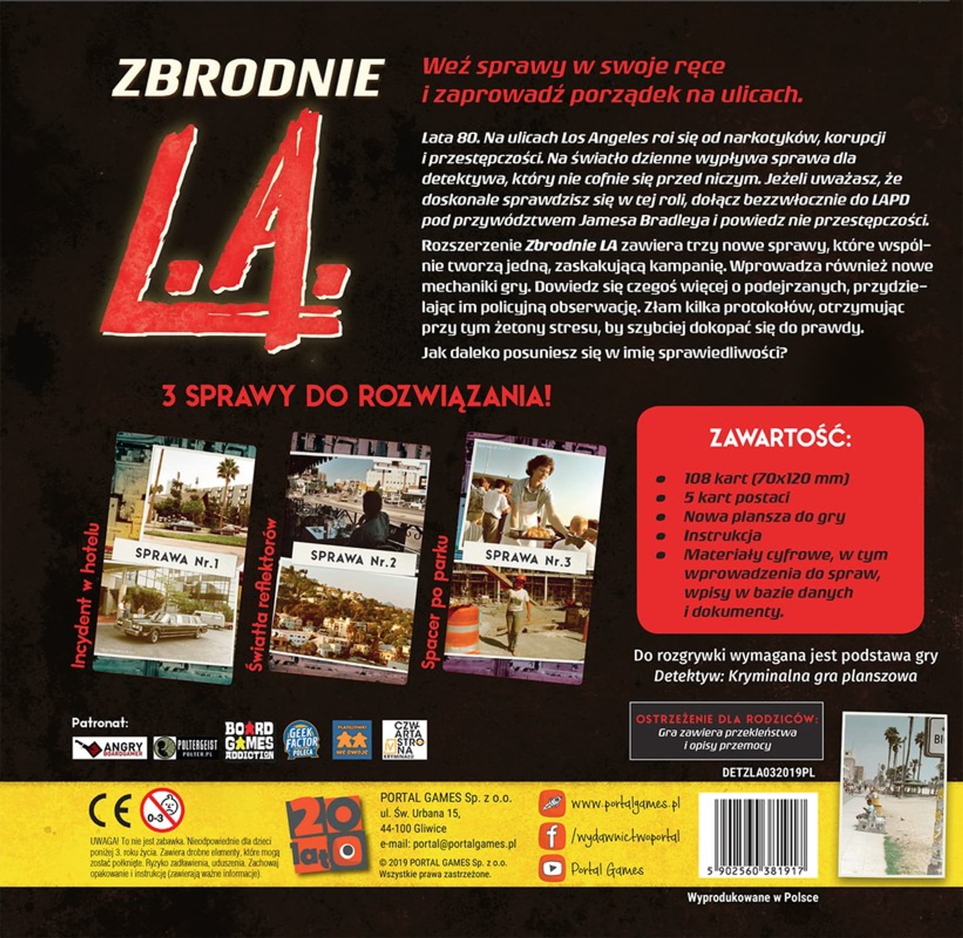 

Dodatek do gry Detektyw Zbrodnie LA