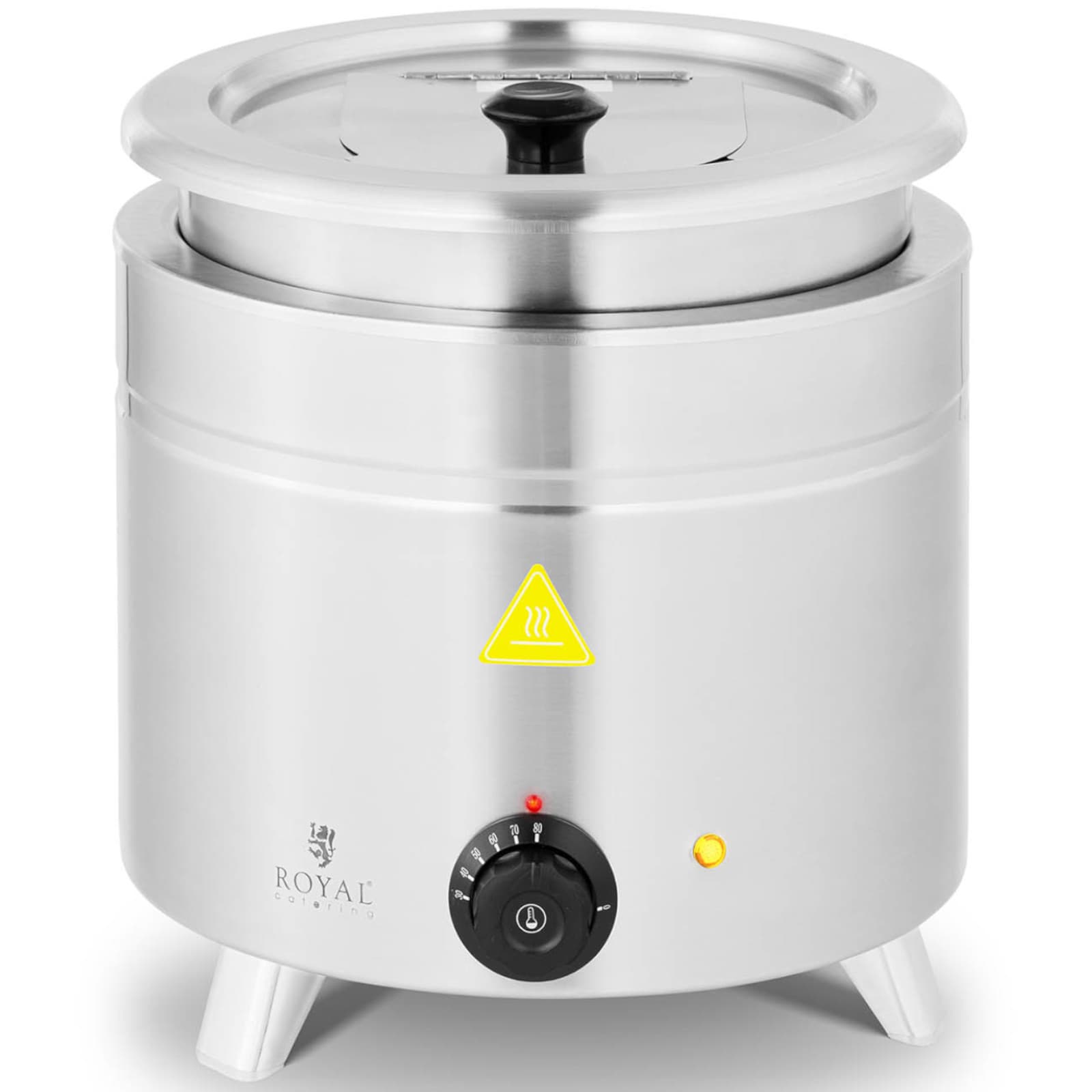 

Kociołek garnek termos elektryczny do zupy 11 l 400 W 30-80C srebrny
