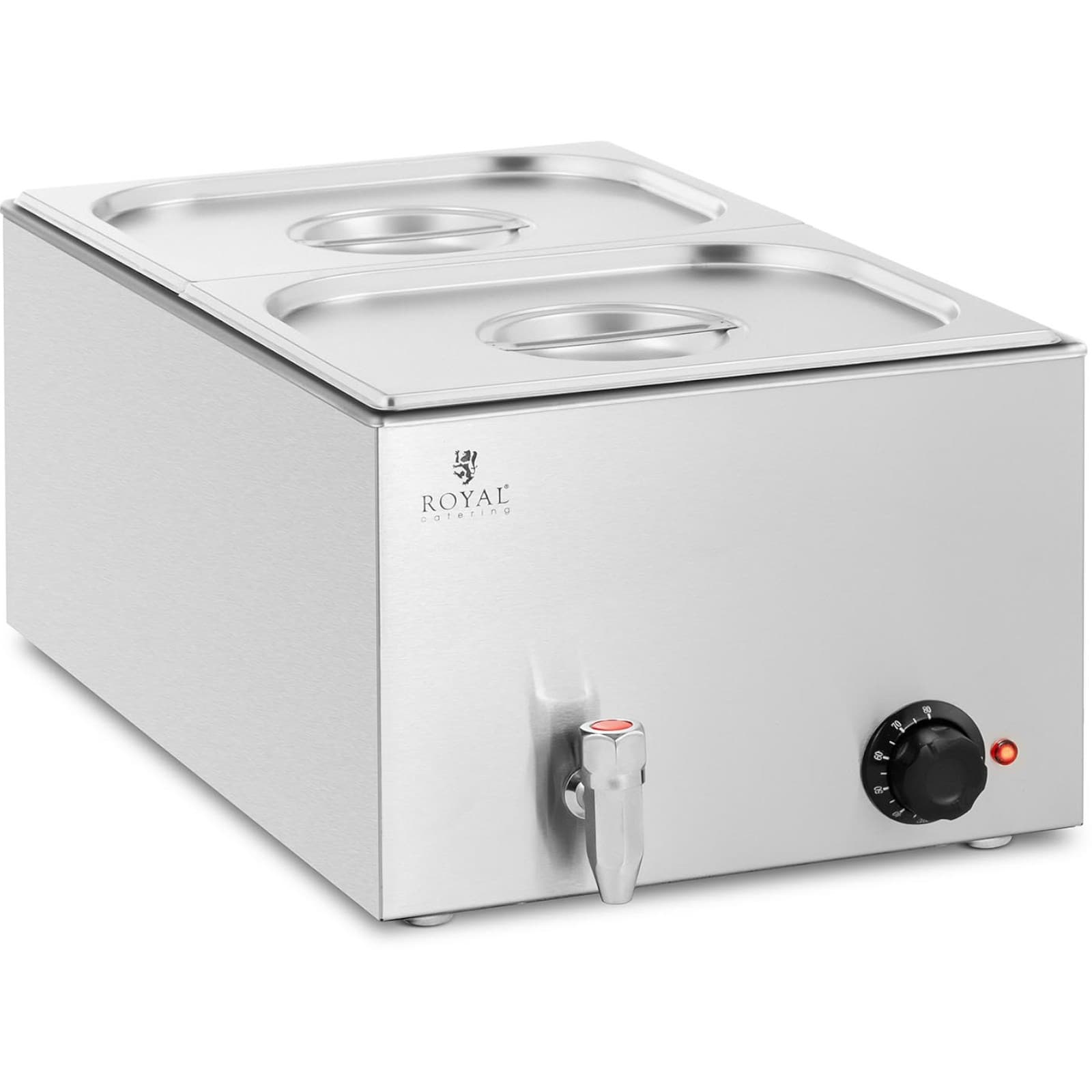 

Bemar podgrzewacz elektryczny z kranem 2 x GN 1/2 600 W