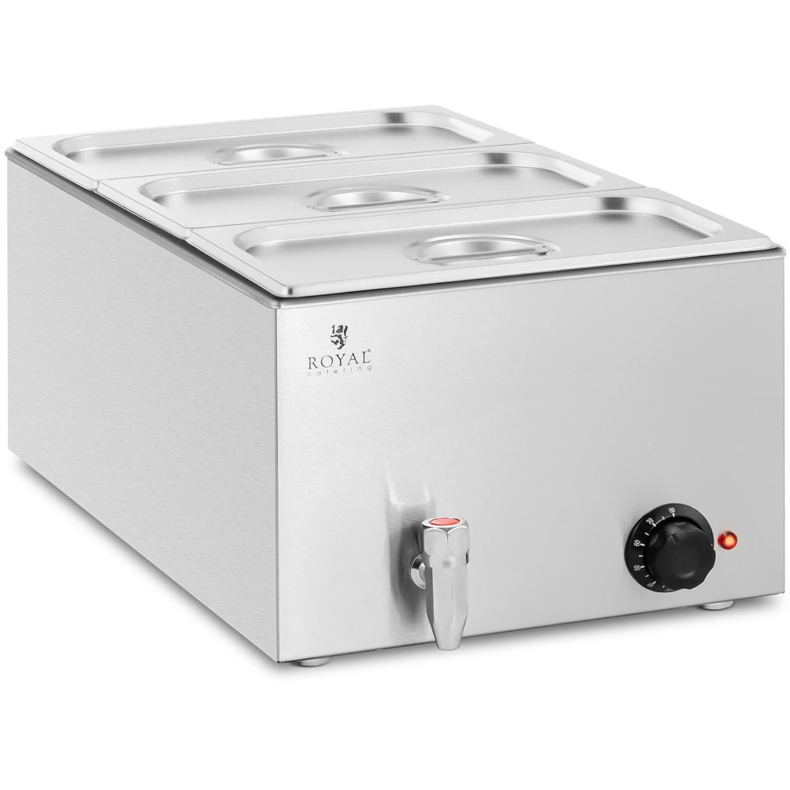 

Bemar podgrzewacz elektryczny z kranem 3 x GN 1/3 600 W