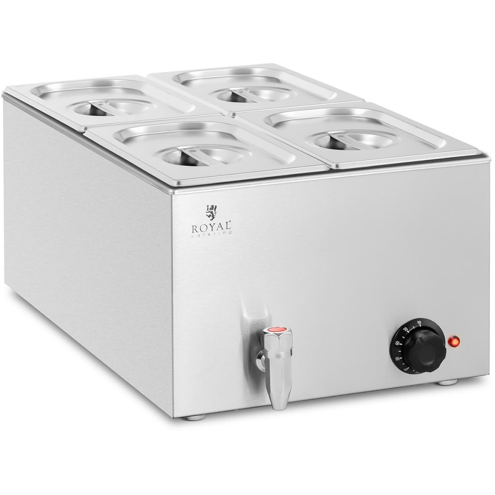 

Bemar podgrzewacz elektryczny z kranem 4 x GN 1/4 600 W