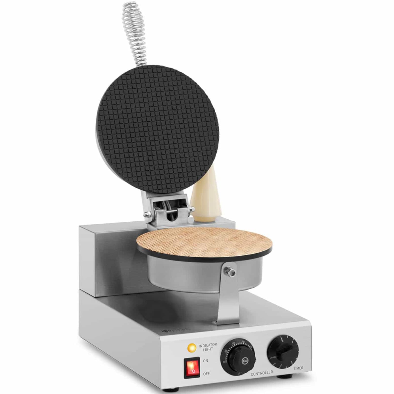 

Waflownica wypiekacz wafli rożków do lodów STAL 1000 W