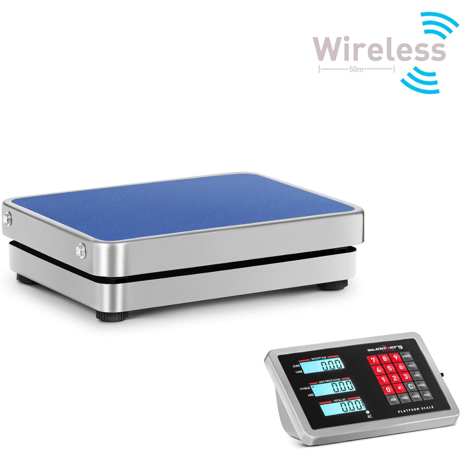 

Waga platformowa bezprzewodowa WiFi 100 kg / 0,01 g