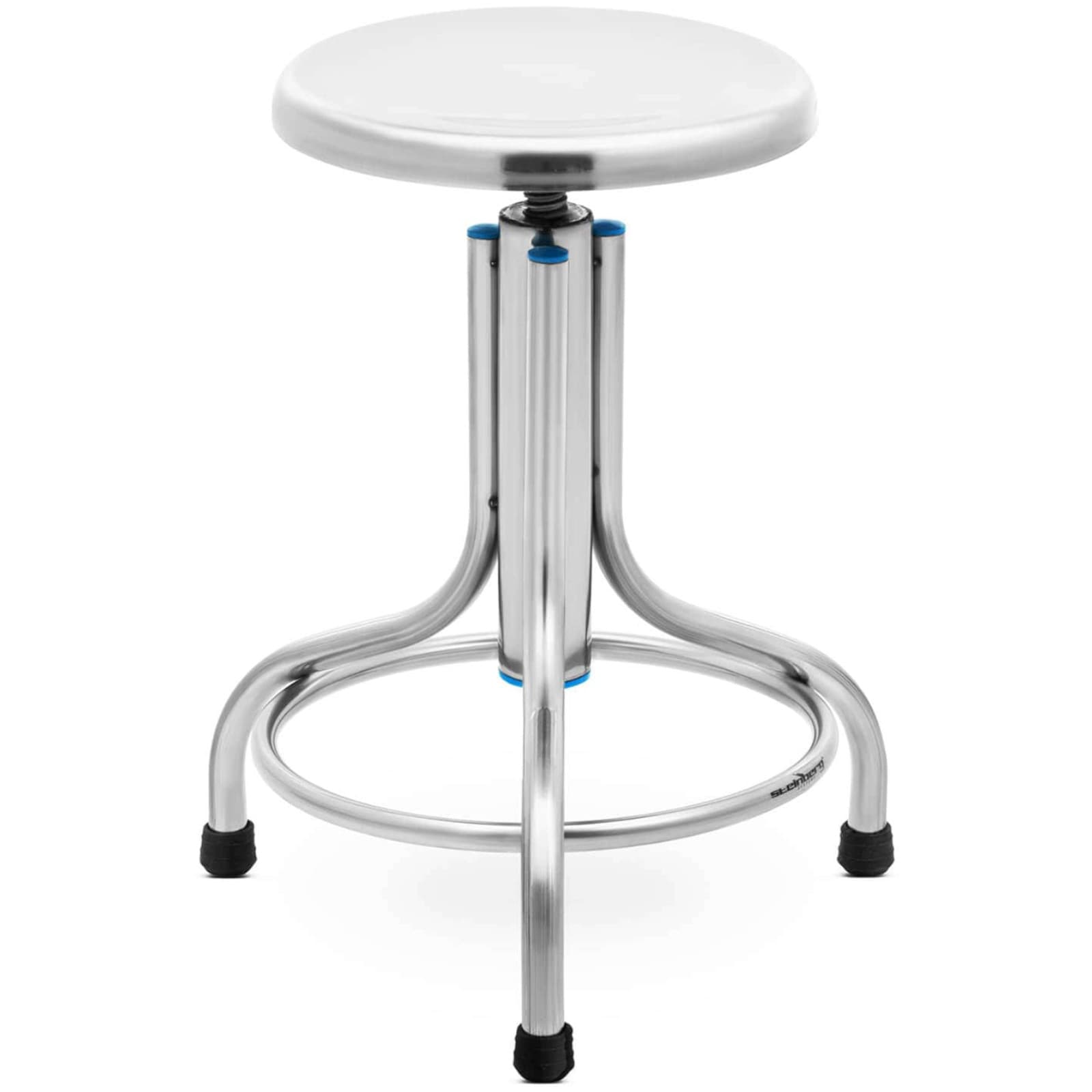 

Taboret stołek laboratoryjny warsztatowy ze stali nierdzewnej 45-60 cm do 150 kg