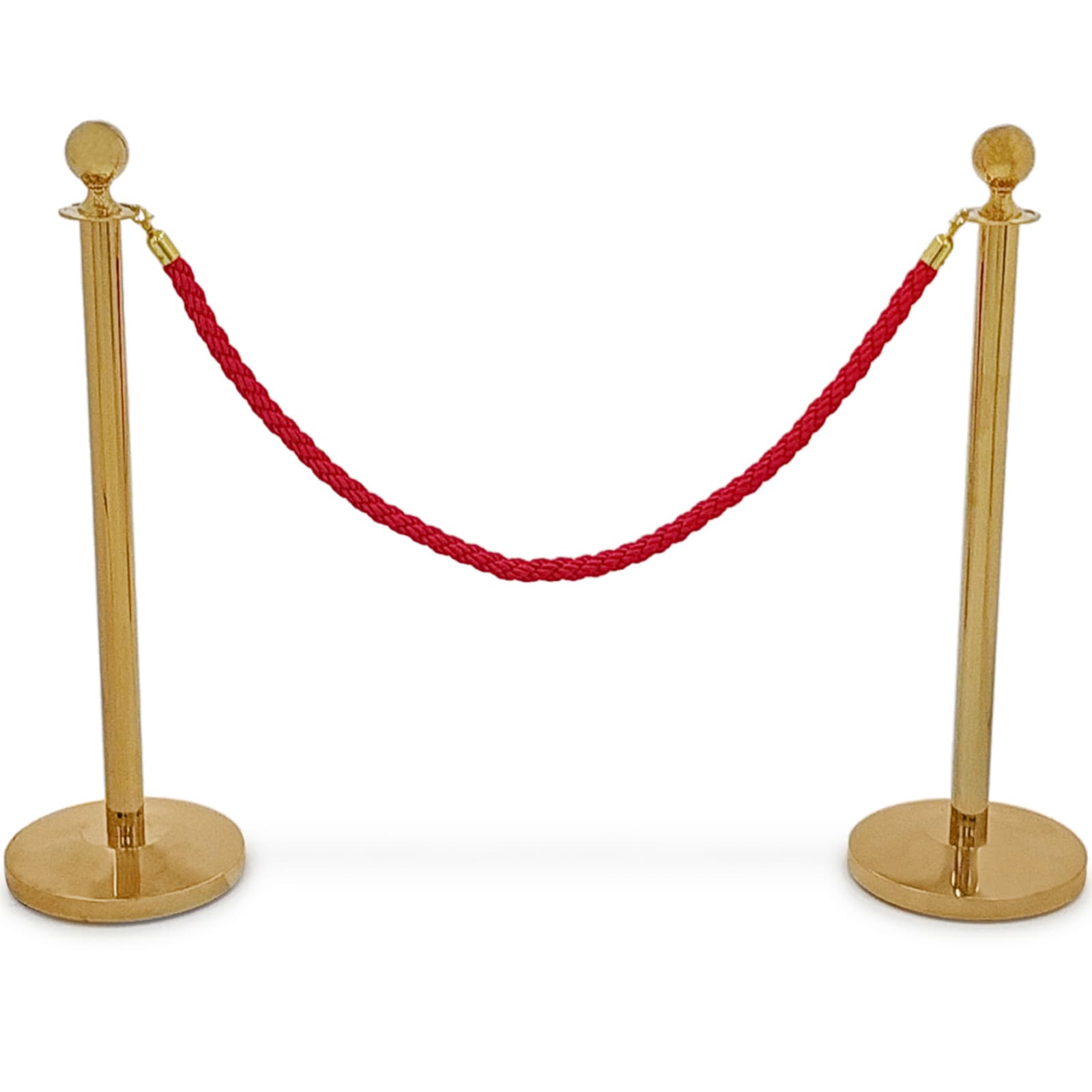 

Słupek odgradzający hotelowy tytanowy z czerwoną liną 150 cm - 2 szt.