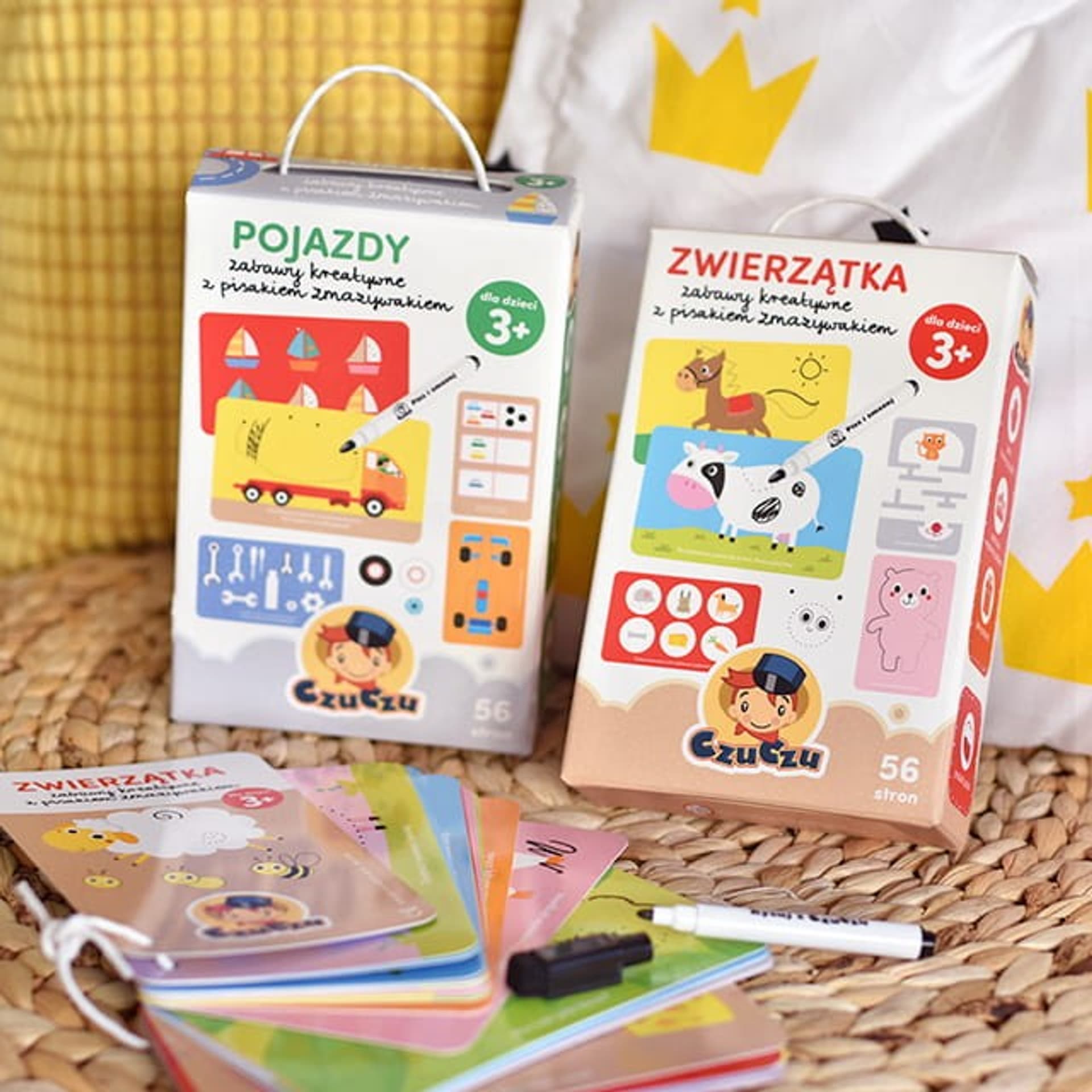 

Zestaw edukacyjny Zwierzątka Zabawy kreatywne z pisakiem zmazywakiem