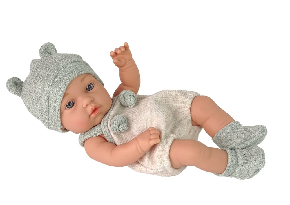 

Lalka Słodki Bobas Sweter Czapeczka Zielona 30 cm