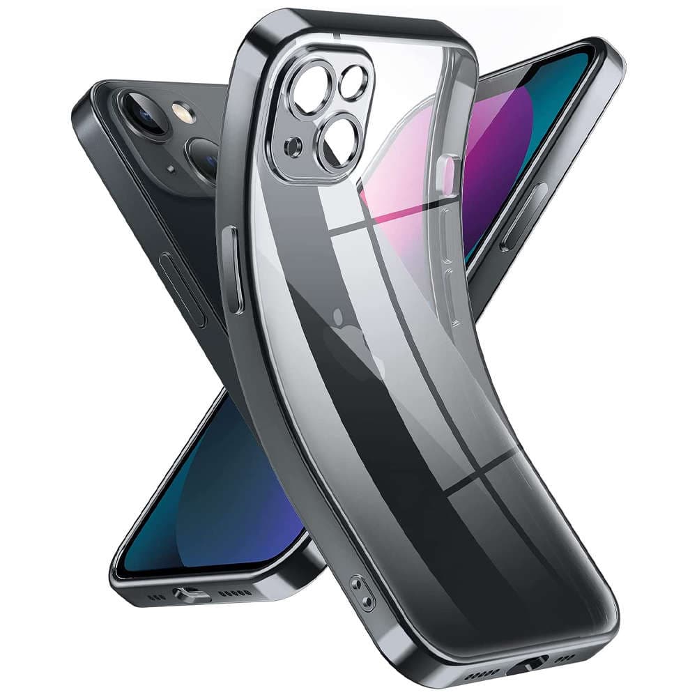 

Etui Alogy TPU Luxury Case z osłonką na aparat do Apple iPhone 13 czarno-przezroczyste