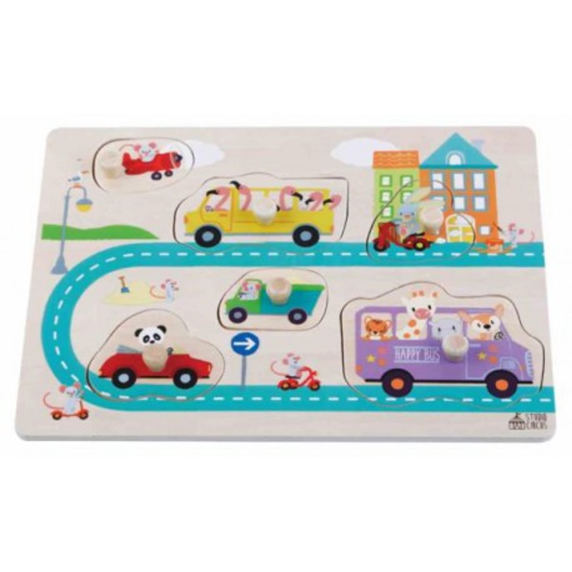 

Puzzle drewniane ulica