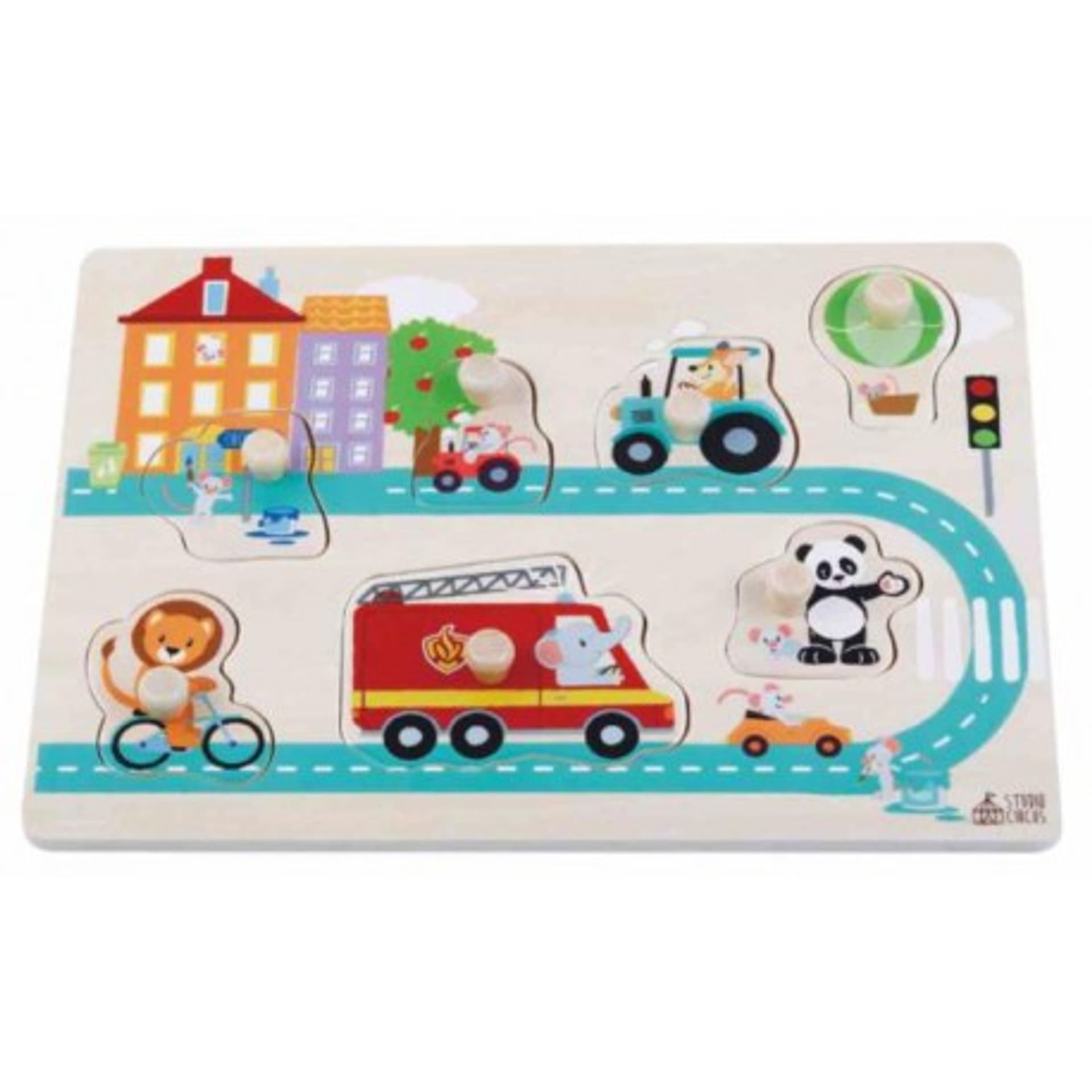 

Puzzle drewniane ulica