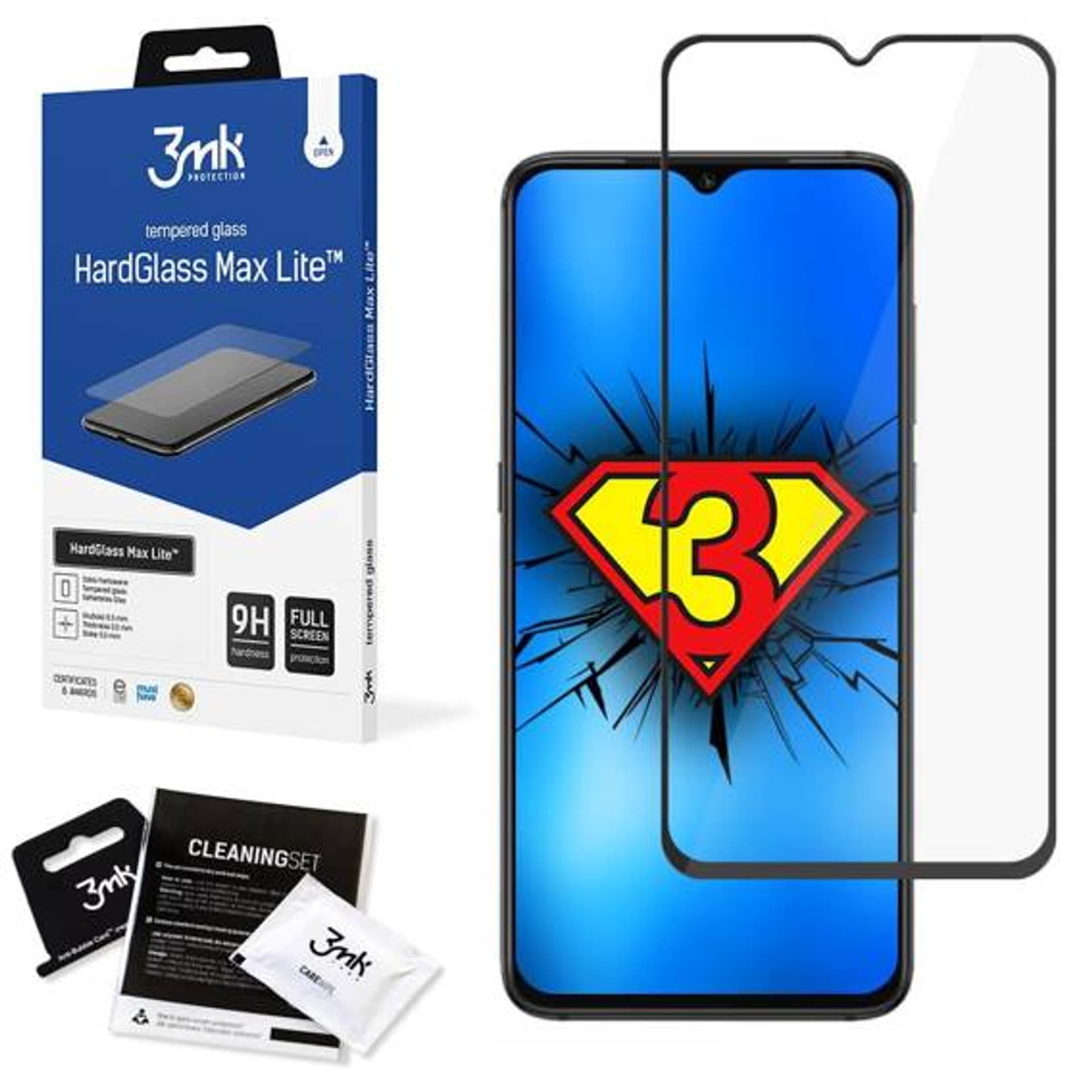

Szkło Hartowane 5D XIAOMI REDMI 9 3mk Hard Glass Max Lite