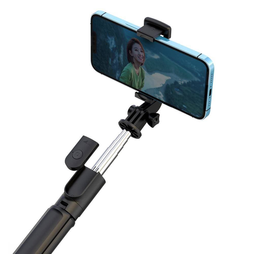 

Statyw Tripod z Pilotem Bluetooth / Bezprzewodowy Selfie Stick / Kijek do Zdjęć XO SS09 czarny