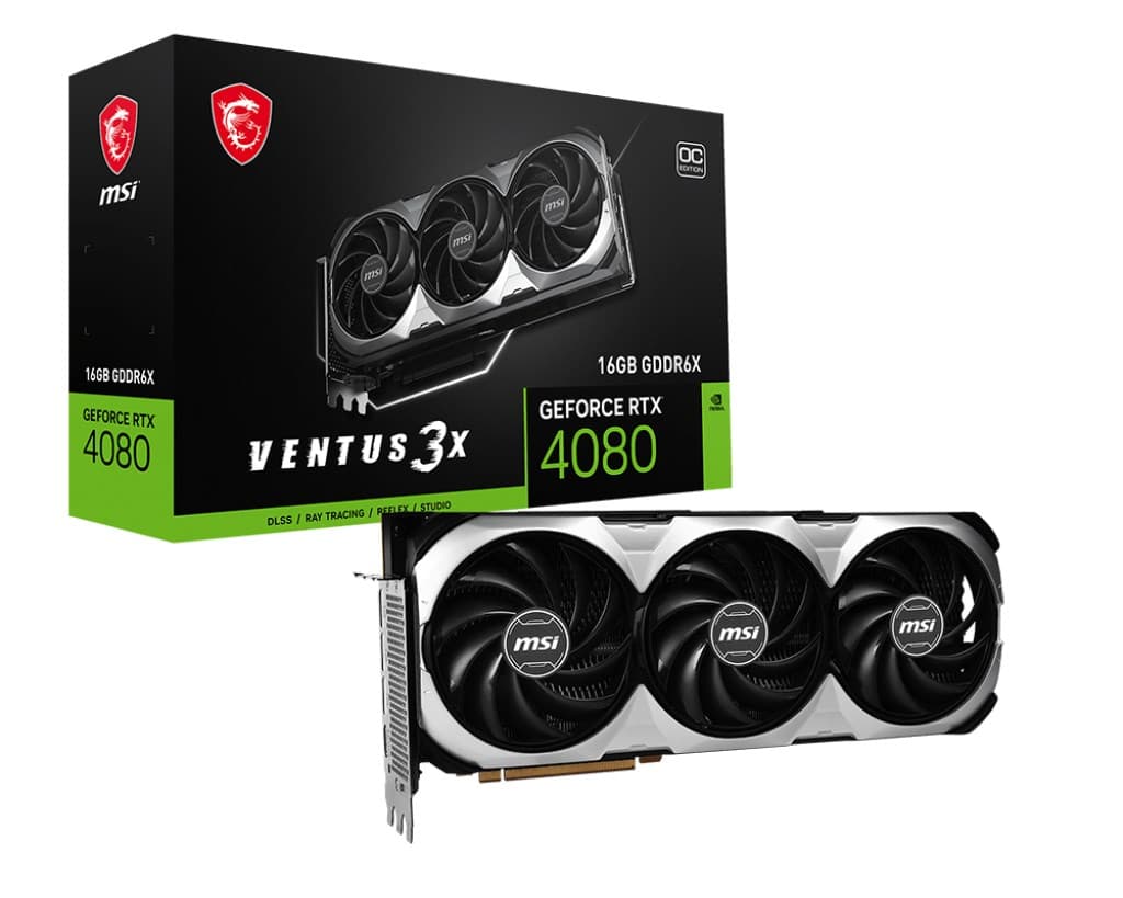 

Karta graficzna MSI GeForce RTX 4080 16GB VENTUS 3X OC