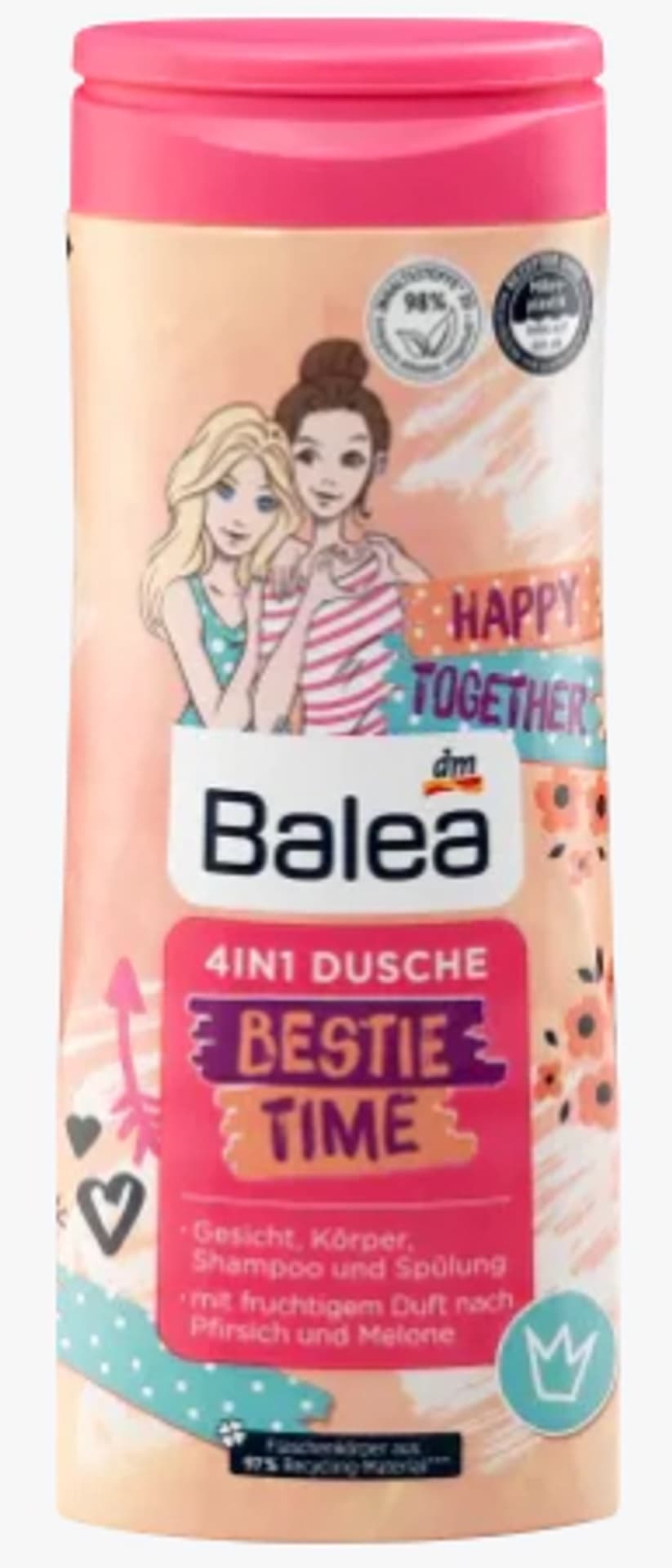 

Balea 4w1 Bestie Time Żel pod Prysznic dla Dzieci 300 ml