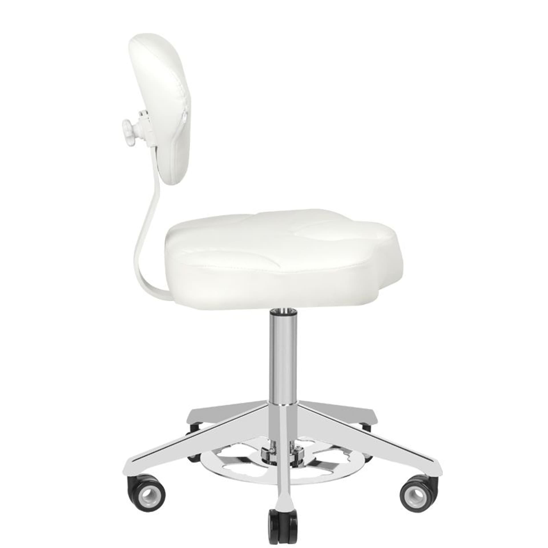 

Taboret kosmetyczny Azzurro 156-F bump-up biały