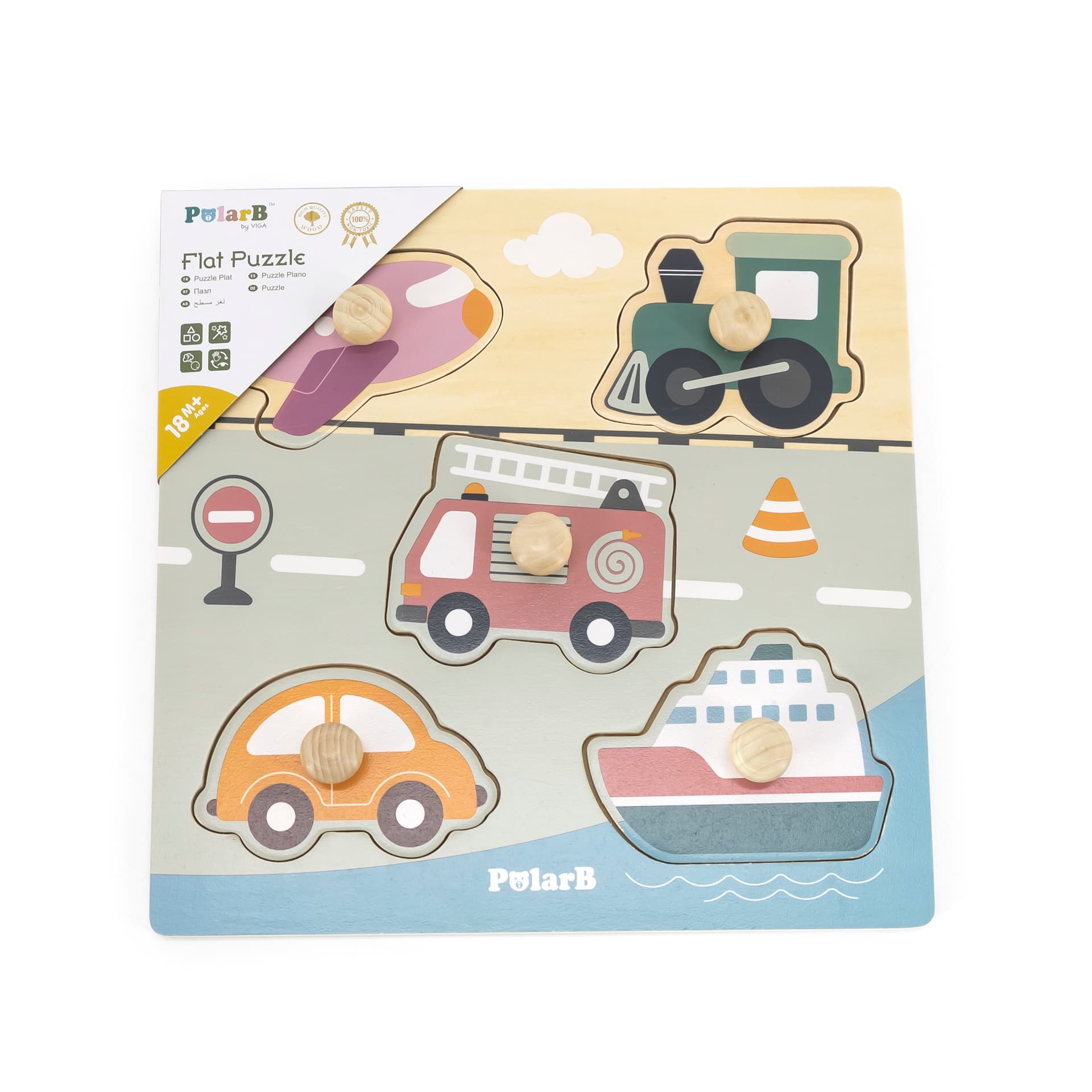 

Viga 44069 PolarB Puzzle z uchwytami - transport