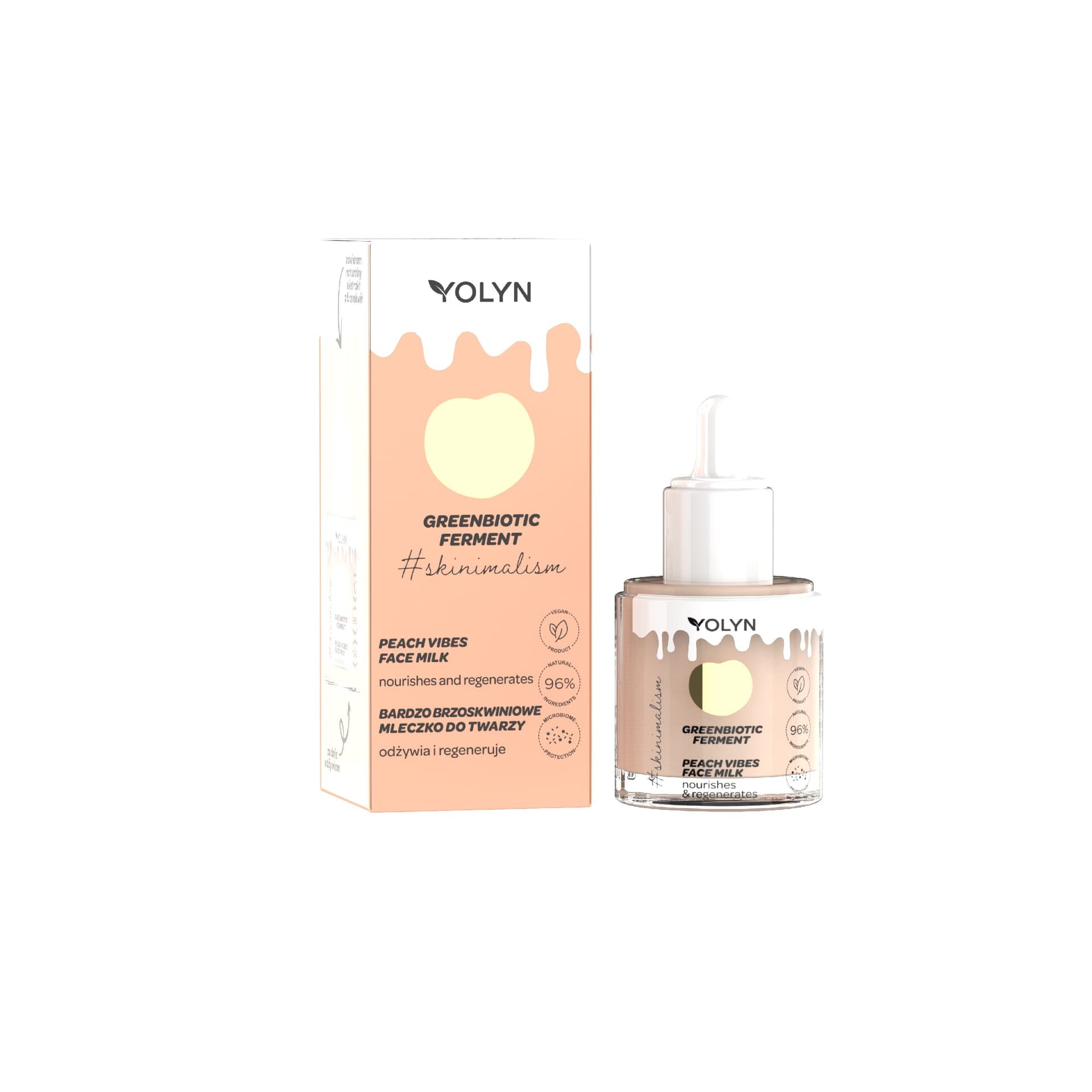 

YOLYN Greenbiotic Ferment Bardzo Brzoskwiniowe Mleczko do twarzy 20ml