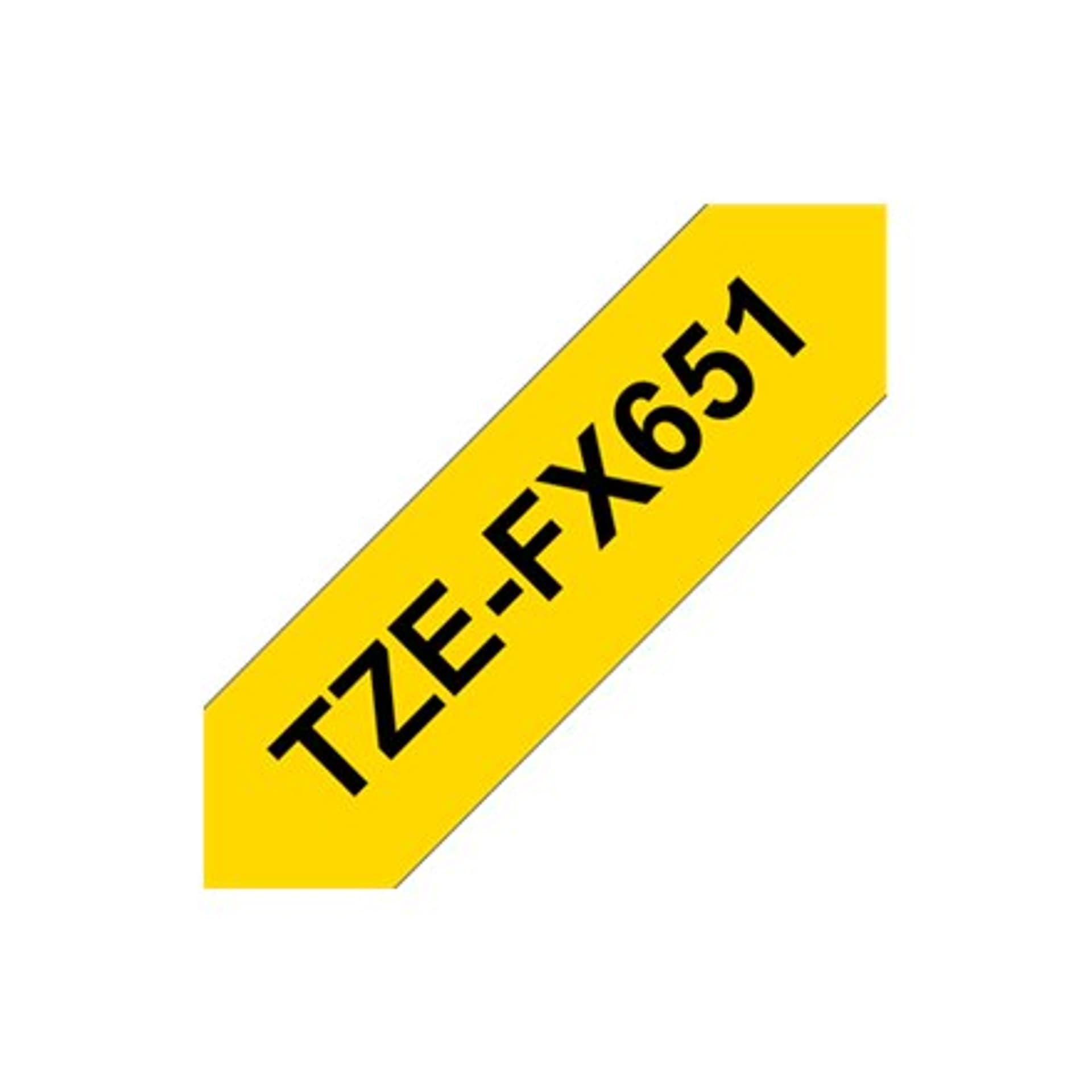 

Taśma BROTHER Laminowana Żółty TZe-FX651