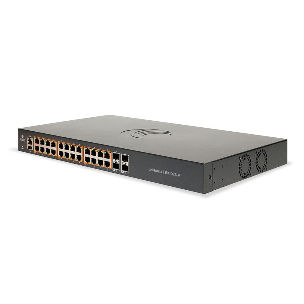 

CAMBIUM CNMATRIX INTELLIGENT ETHERNET POE SWITCH, 24x 1G, 4x SFP, 200W