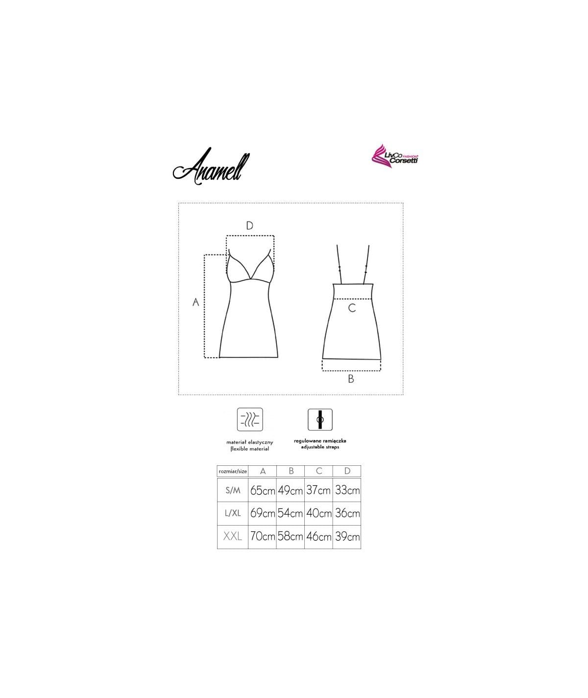 

KOSZULKA ANAMELL (kolor morski, rozmiar L/XL)