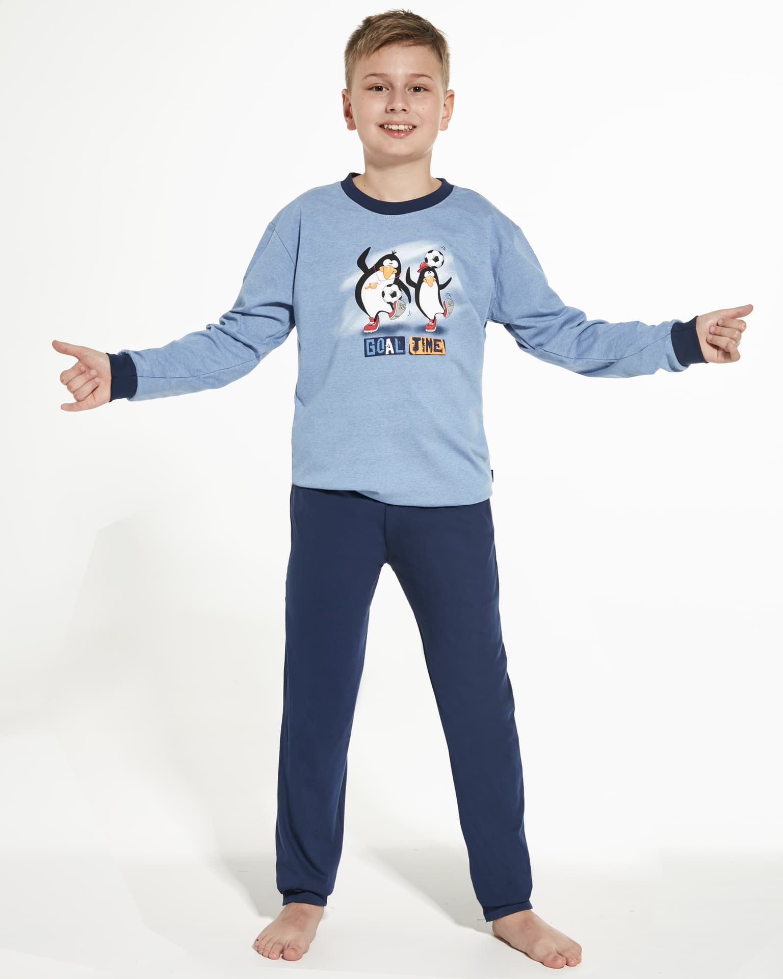 

PIŻAMA BOY KIDS 477/136 GOAL DR (kolor niebieski melange, rozmiar 110-116)