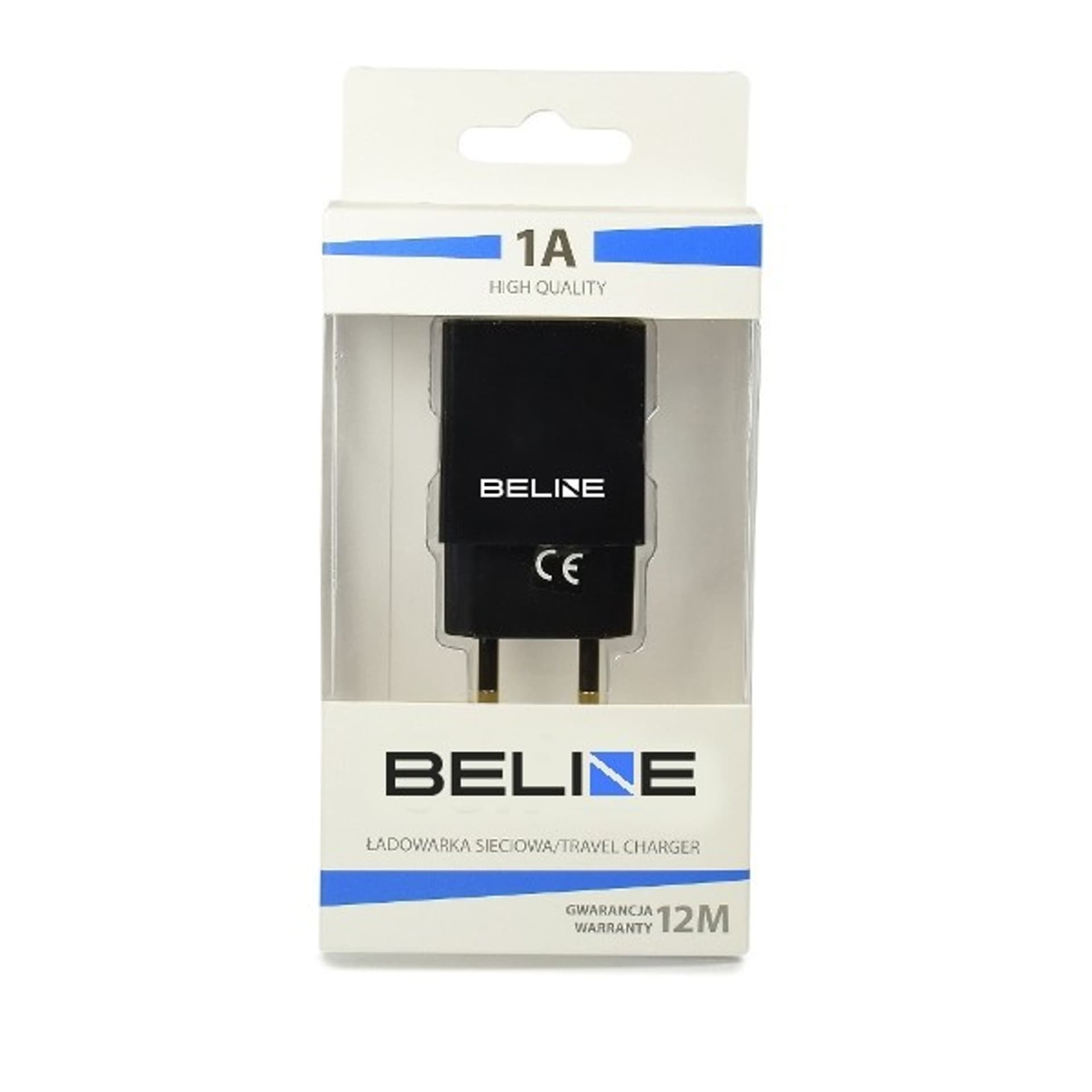 

Ładowarka sieciowa 1xUSB 1A czarna
