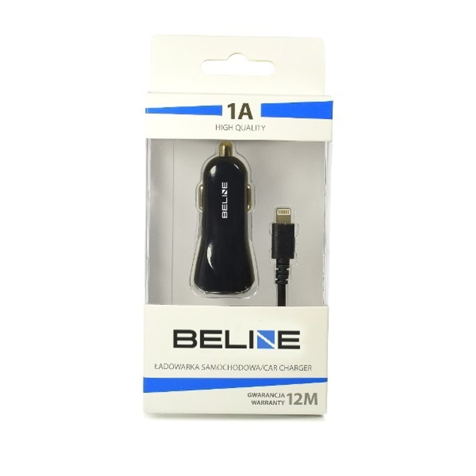 

Ład. sam. Beline 1xUSB + lightning 1A czarna/black iPhone 5/6/7/8/X