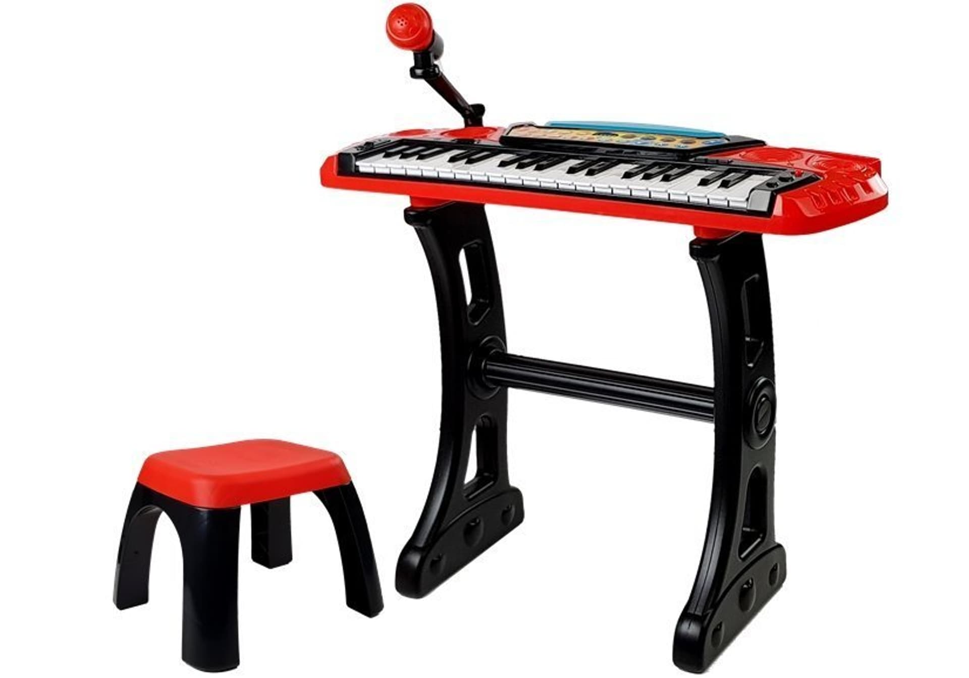 

Keyboard ze Statywem Krzesełkiem 37 Klawiszy Czerwony