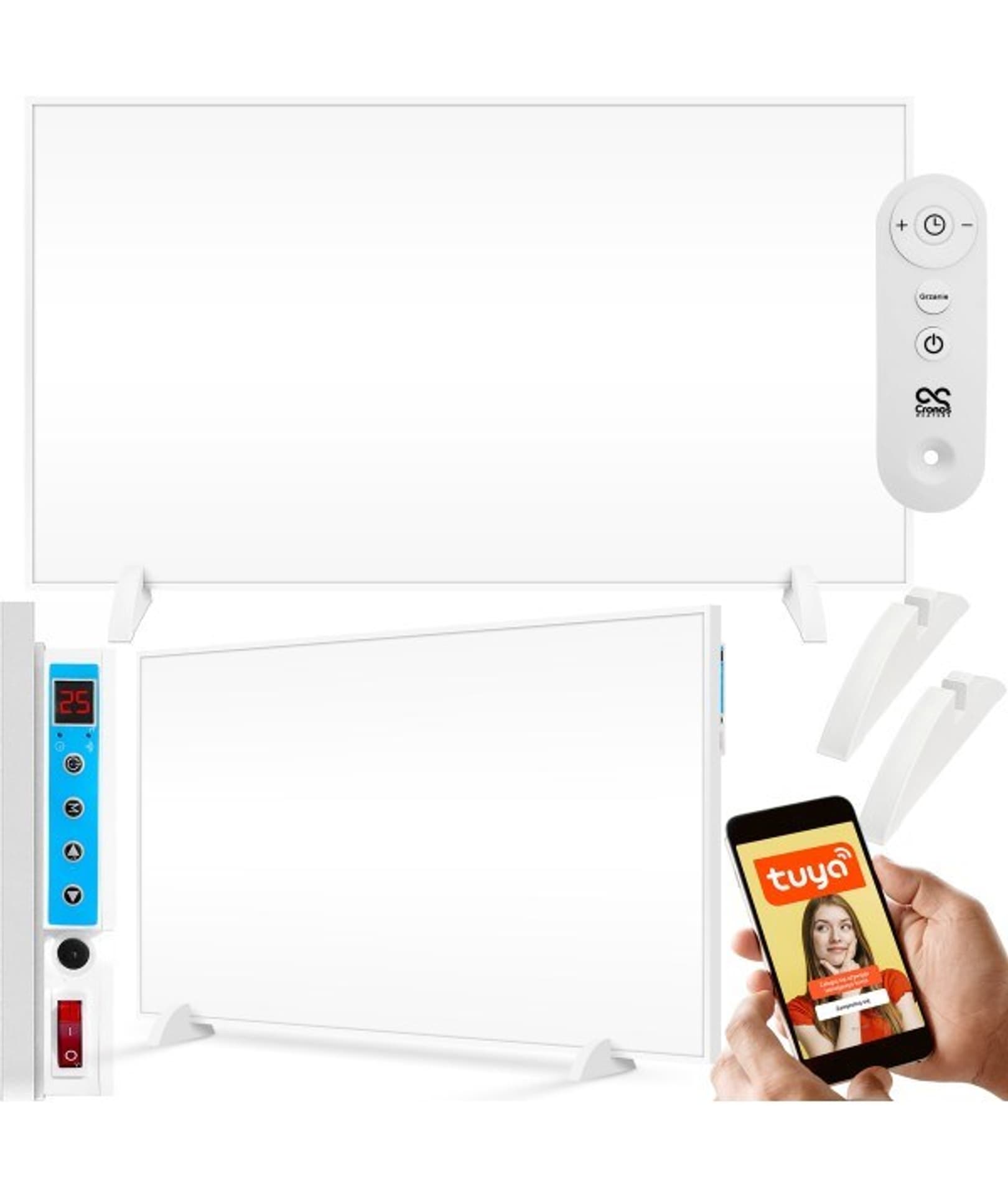 

Promiennik podczerwieni Cronos Synthelith CR-720TWP 720W z WiFi i pilotem biały