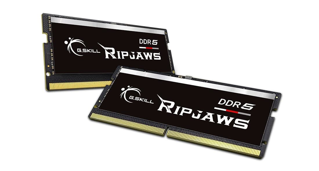 

G.SKILL RIPJAWS SO-DIMM DDR5 2X16GB 4800MHZ CL34-34 1,1V F5-4800S3434A16GX2-RS