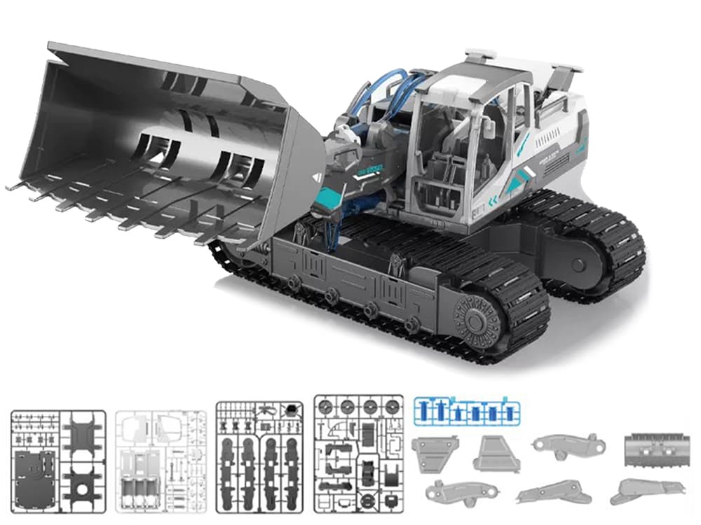 

Zestaw DIY Koparka Gąsienicowa Buldożer Hydraulic Power