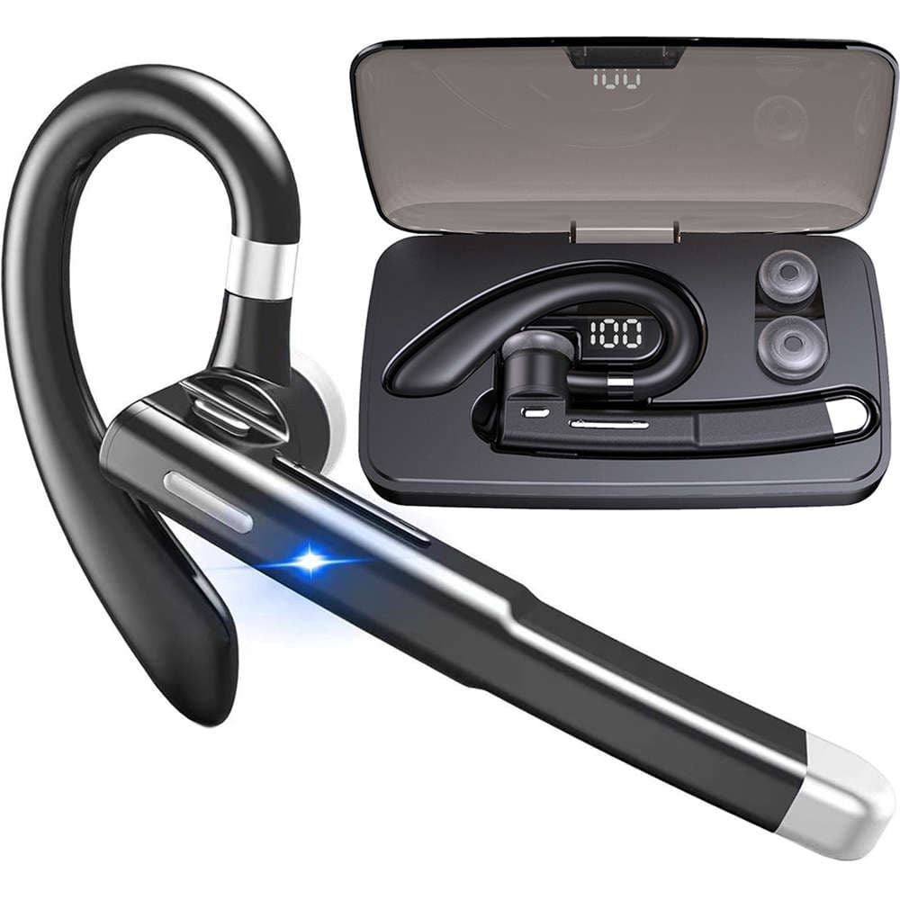 

Zestaw słuchawkowy bezprzewodowy słuchawka Bluetooth 5.0 z powerbankiem do rozmów dla kierowcy czarny