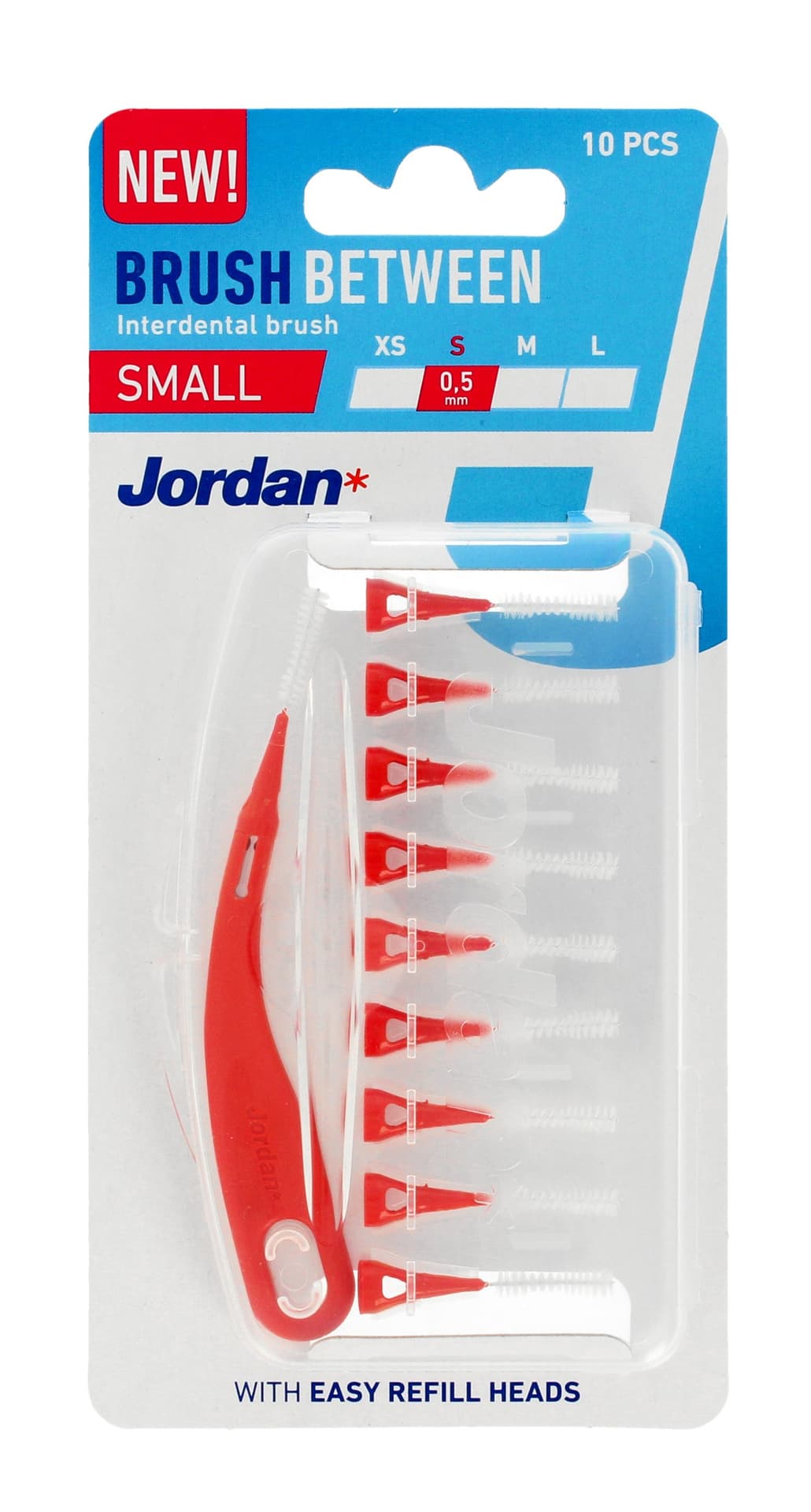 

JORDAN Czyściki do przestrzeni międzyzębowych - S (small) 0.5mm 1op.-10szt, Small) 0.5mm 1op.-10sz